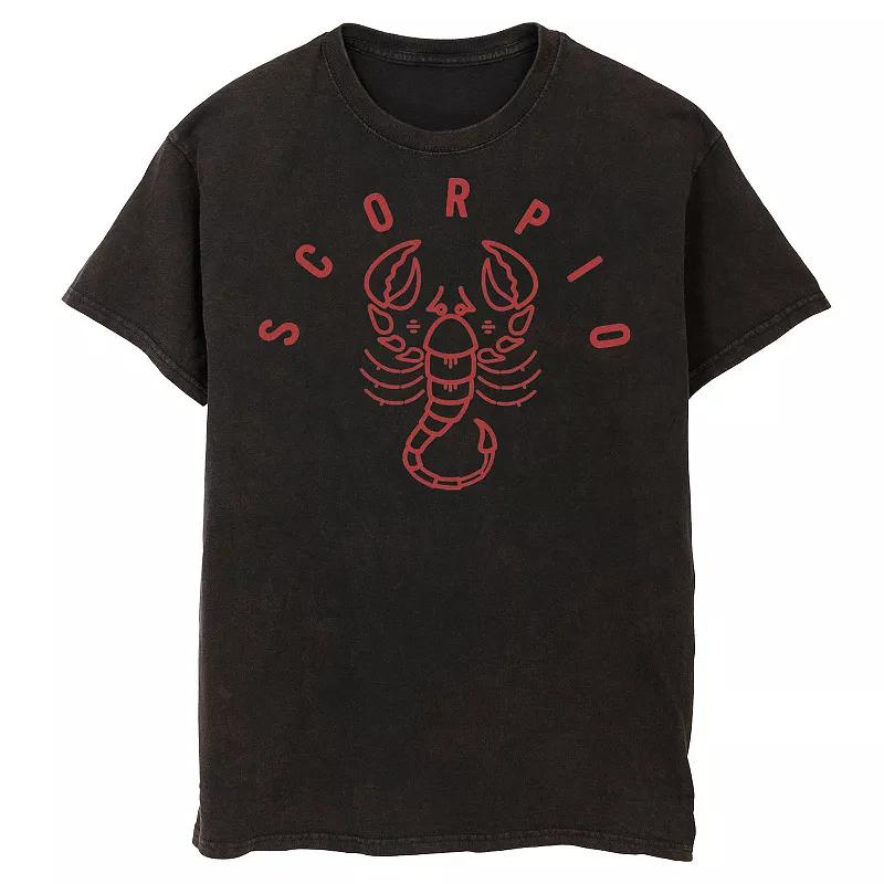Men's Scorpio White Ink Sketch Tee,  Product Image