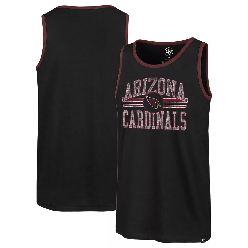 Men's '47  Black Arizona Cardinals Winger Franklin Tank Top, Size: Medium Product Image