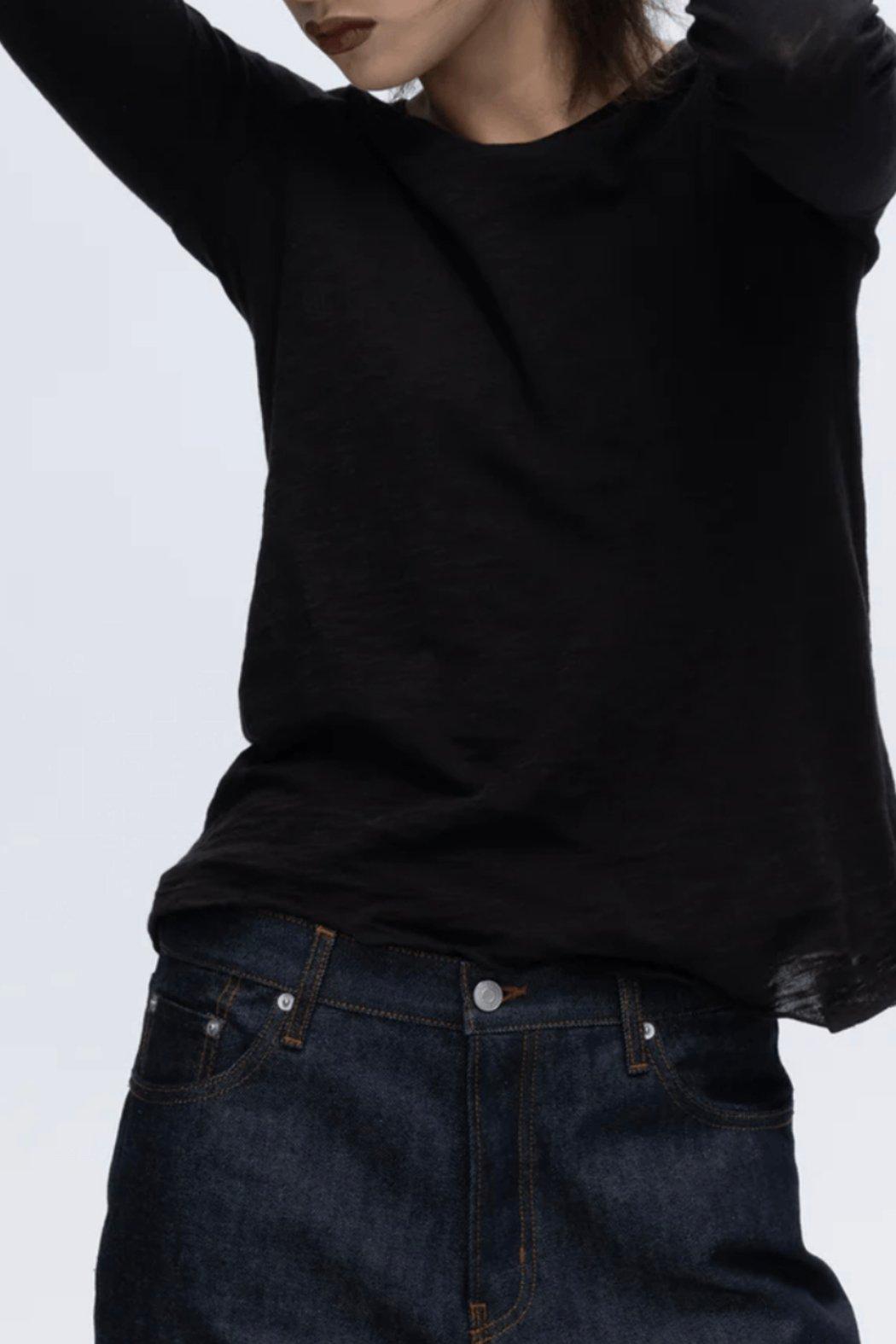 Slub Jersey Long-Sleeve Product Image