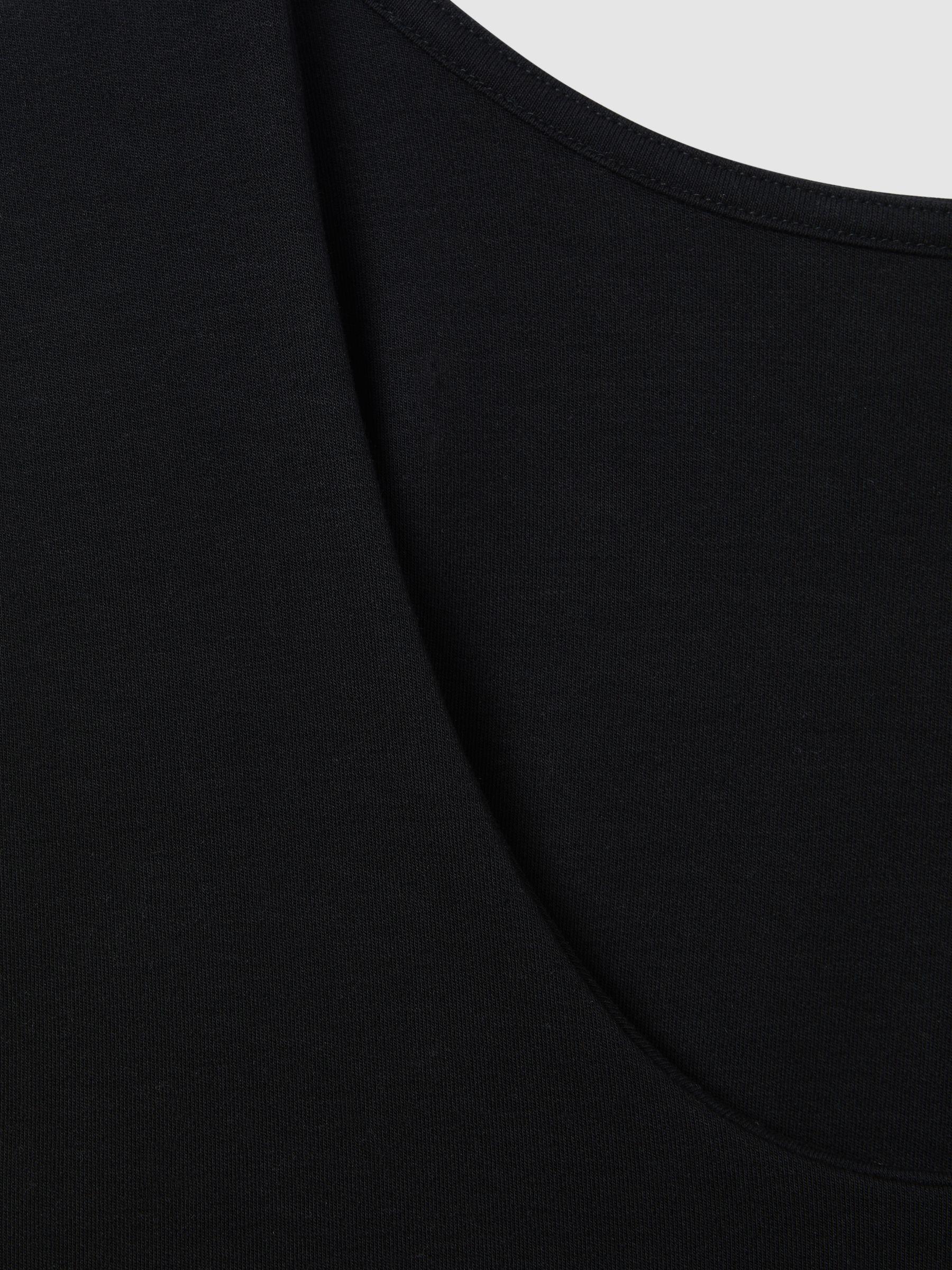 Scoop Neck Vest in Black Product Image