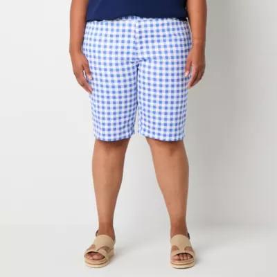 St. John's Bay Womens Mid Rise Bermuda Short-Plus Product Image