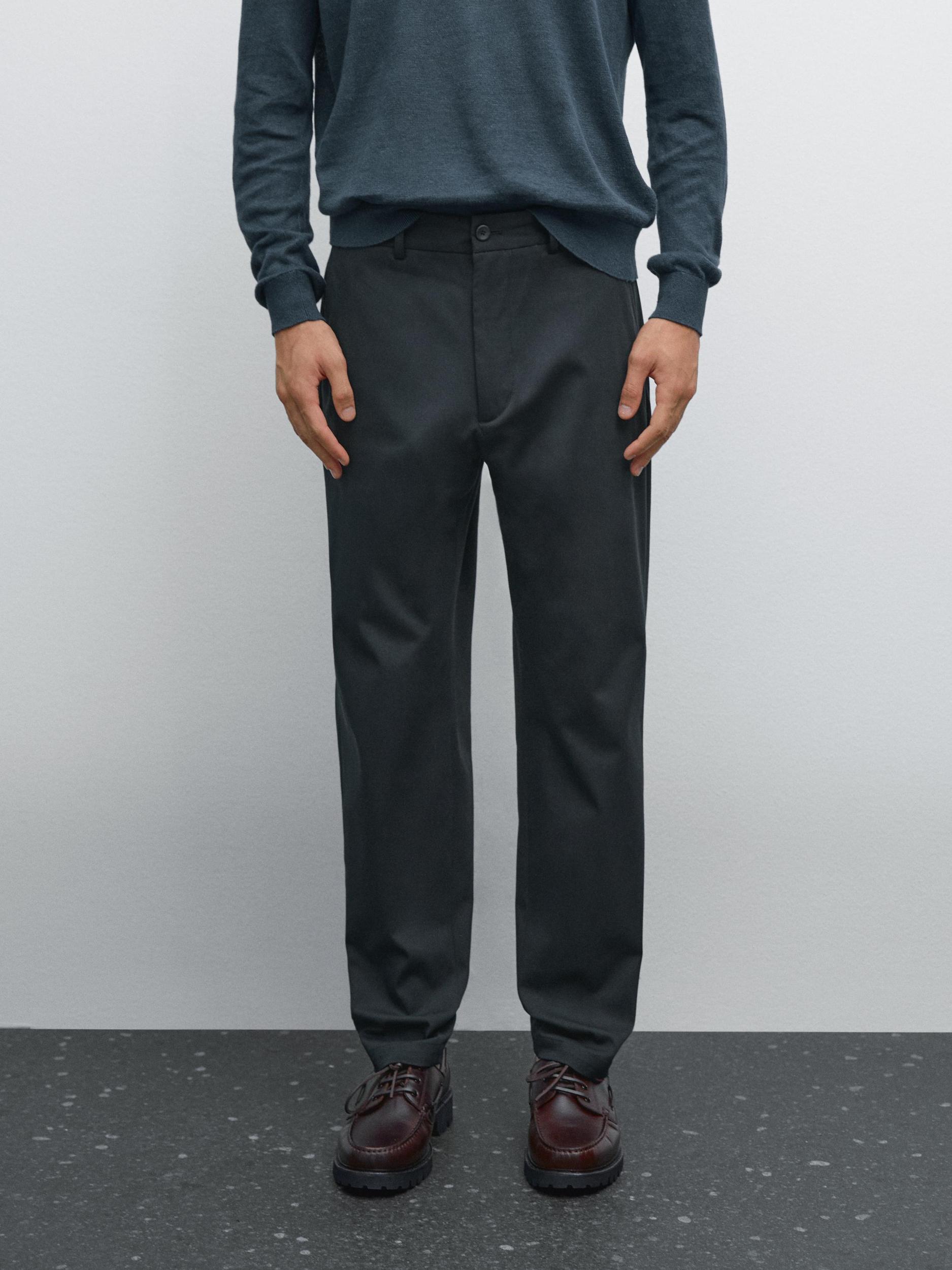 Cotton blend semi joggers Product Image