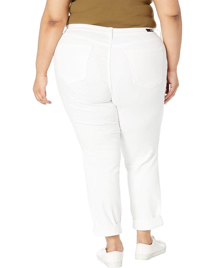 Women's KUT from the Kloth Plus Size Catherine Boyfriend in Optic White Product Image
