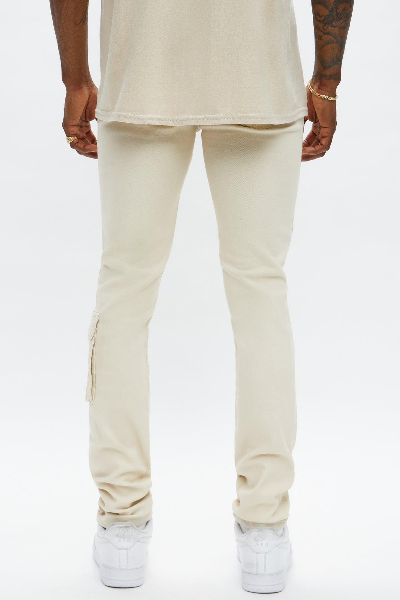 Skinny Pocket Me Cargo Pants - Taupe Male Product Image