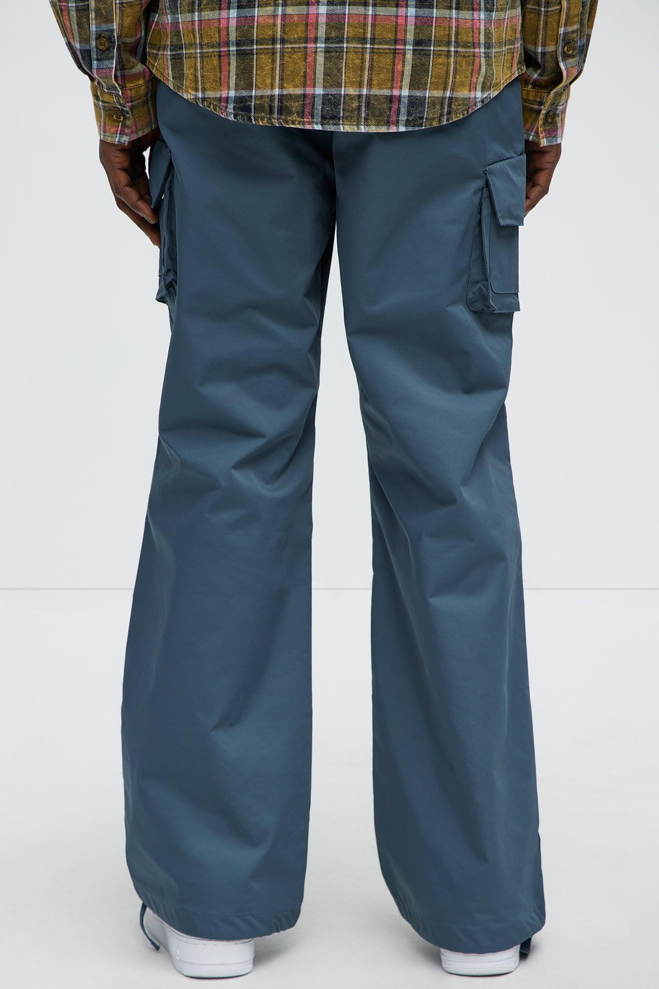 Baggy Belden Cargo Pants - Slate Grey Product Image