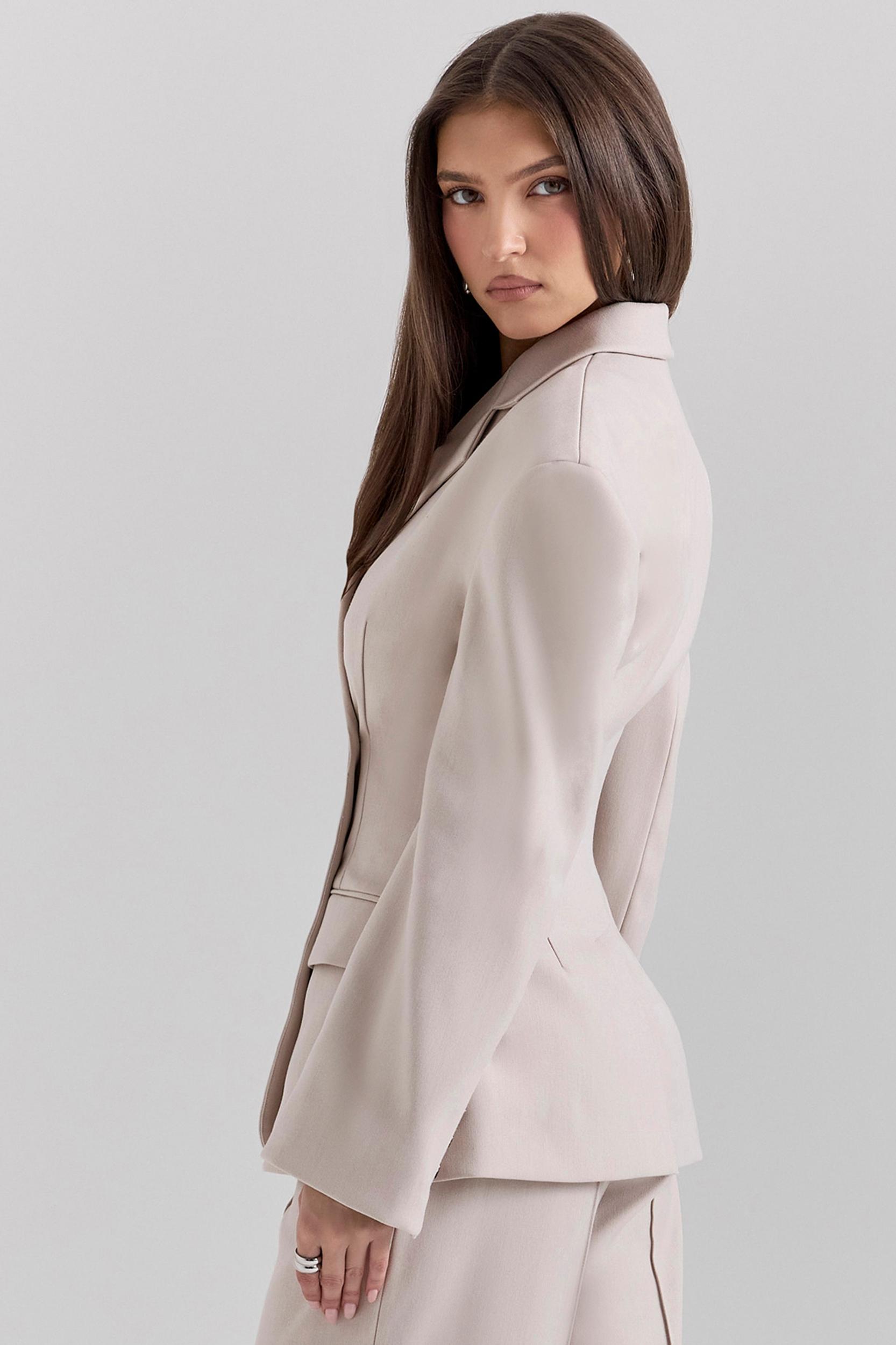 Hudson  beige hourglass blazer Product Image