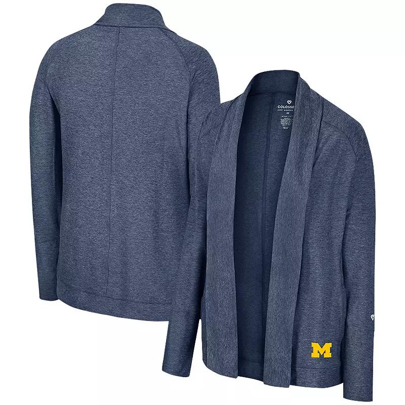 Women's Colosseum Navy Michigan Wolverines Morningside Cardigan Sweater, Size: Medium, Blue Product Image