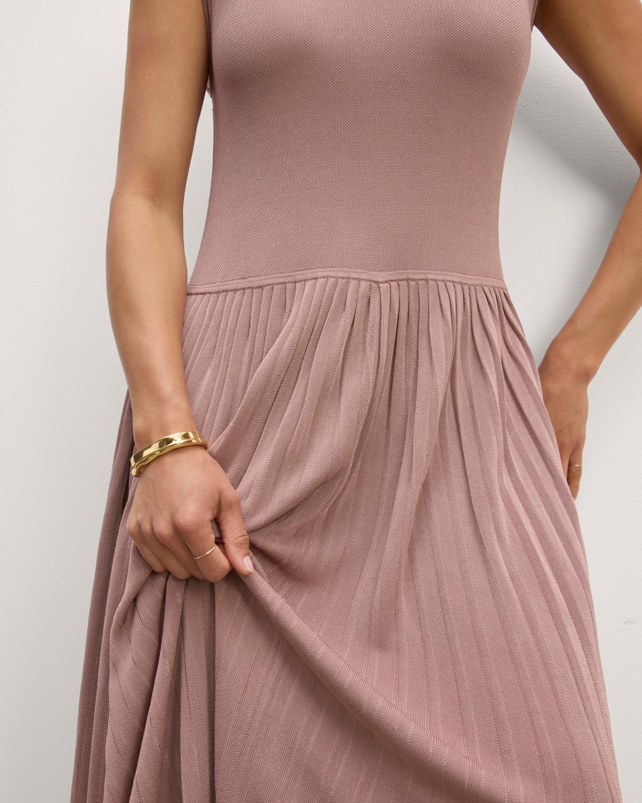 Womens Knit Pleated Dress by Everlane Product Image