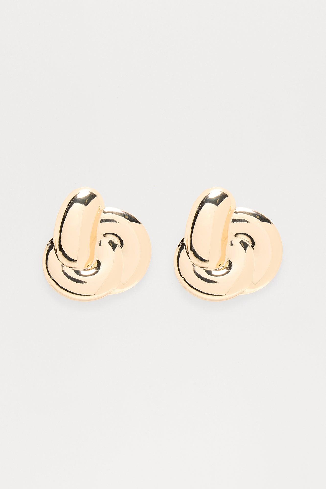 Knotted Moment Earrings - Gold Female Product Image