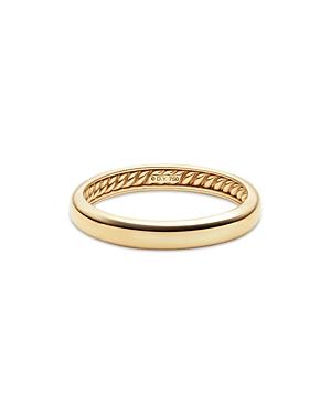 Mens DY Classic Band Ring in 18K Yellow Gold Product Image