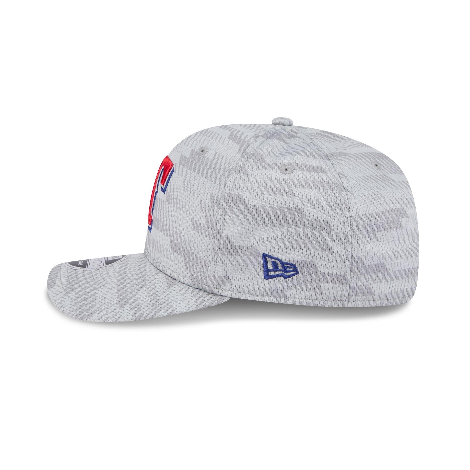 Texas Rangers 2025 Clubhouse Gray 9SEVENTY Stretch-Snap Hat Male Product Image