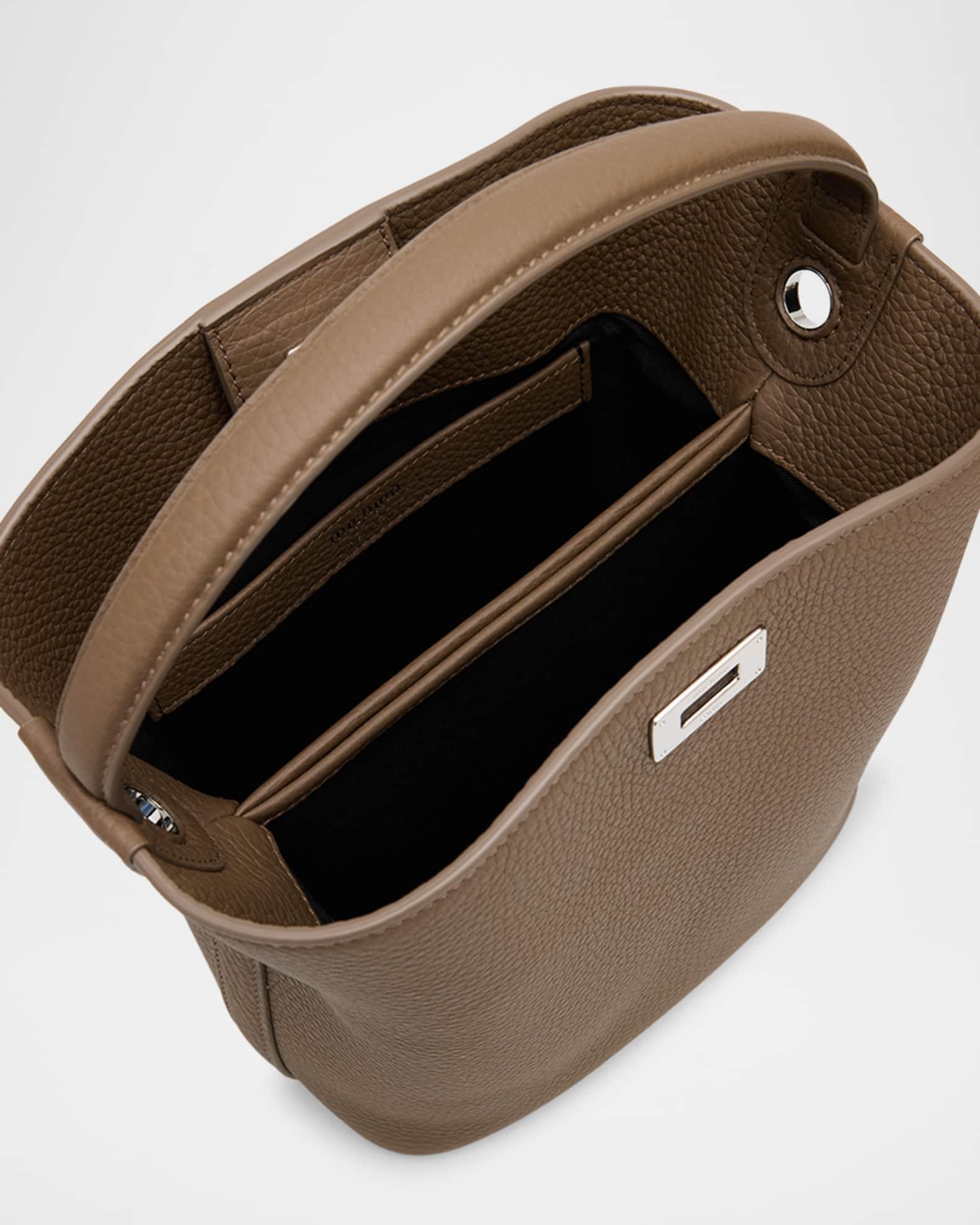 Odeon Mini Grain Leather Bucket Bag Product Image