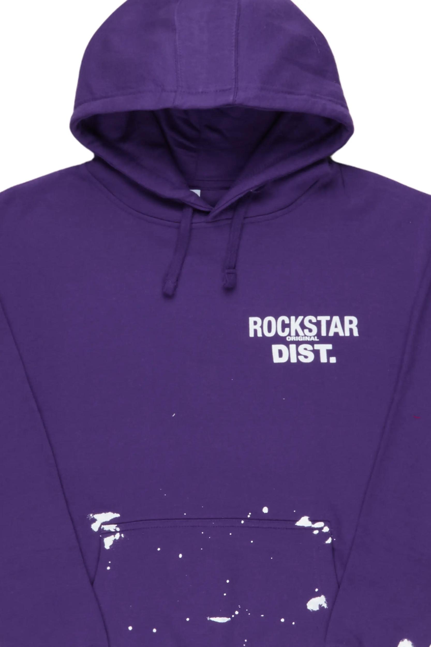 Nylia Purple Oversized Hoodie Female Product Image