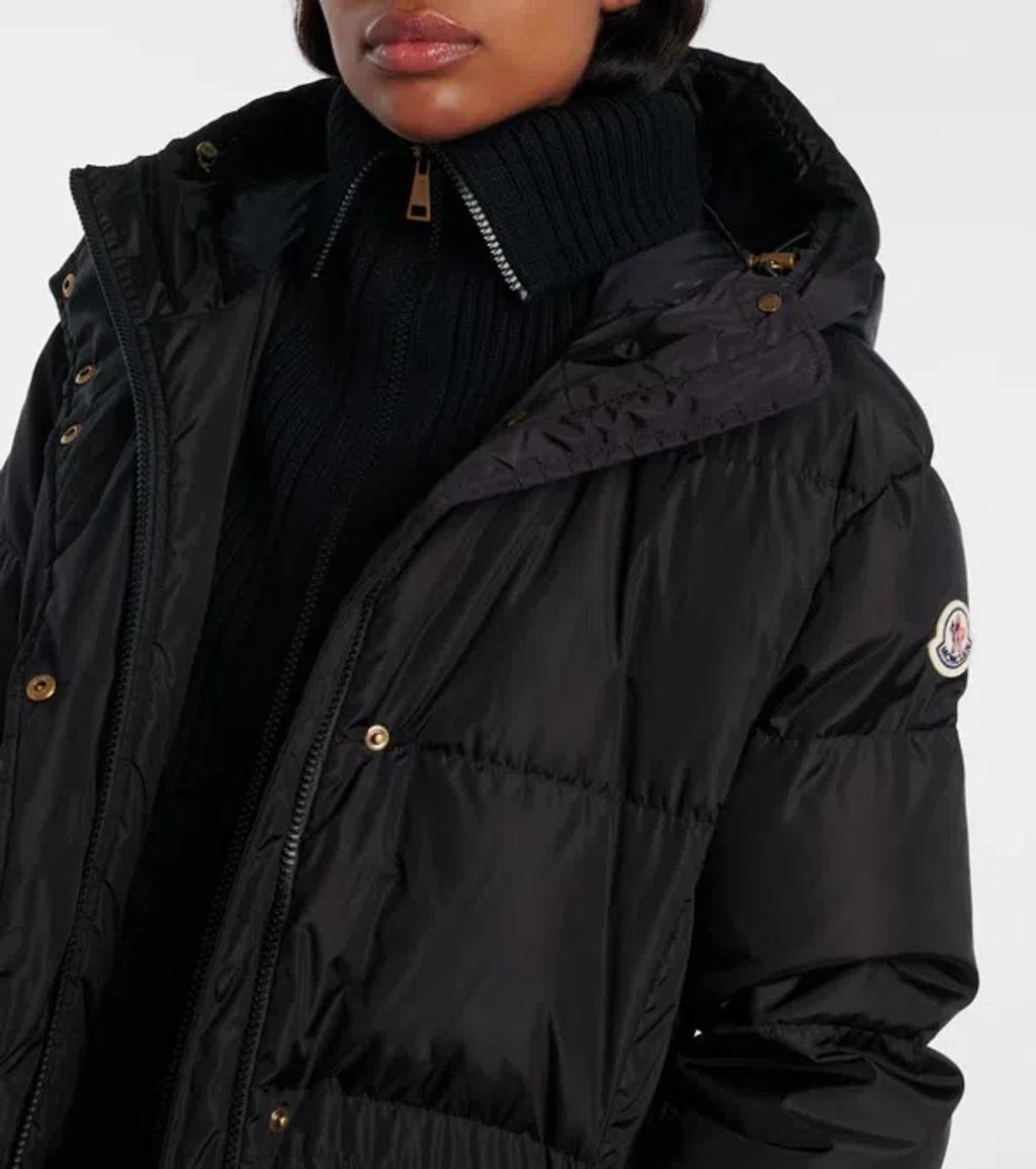 MONCLER Women Chamer Long Jacket Black Product Image