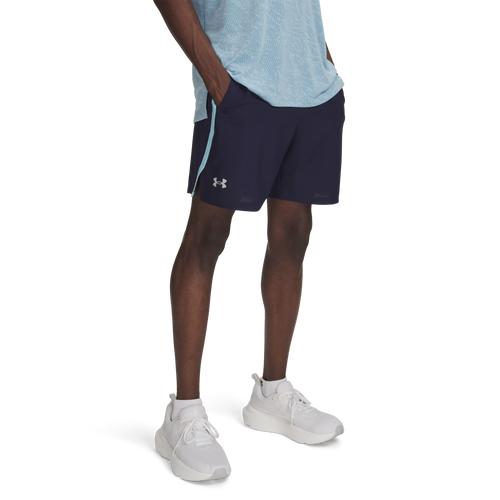 Under Armour Mens Under Armour Launch 7 Shorts - Mens White/Reflective/Castlerock Product Image