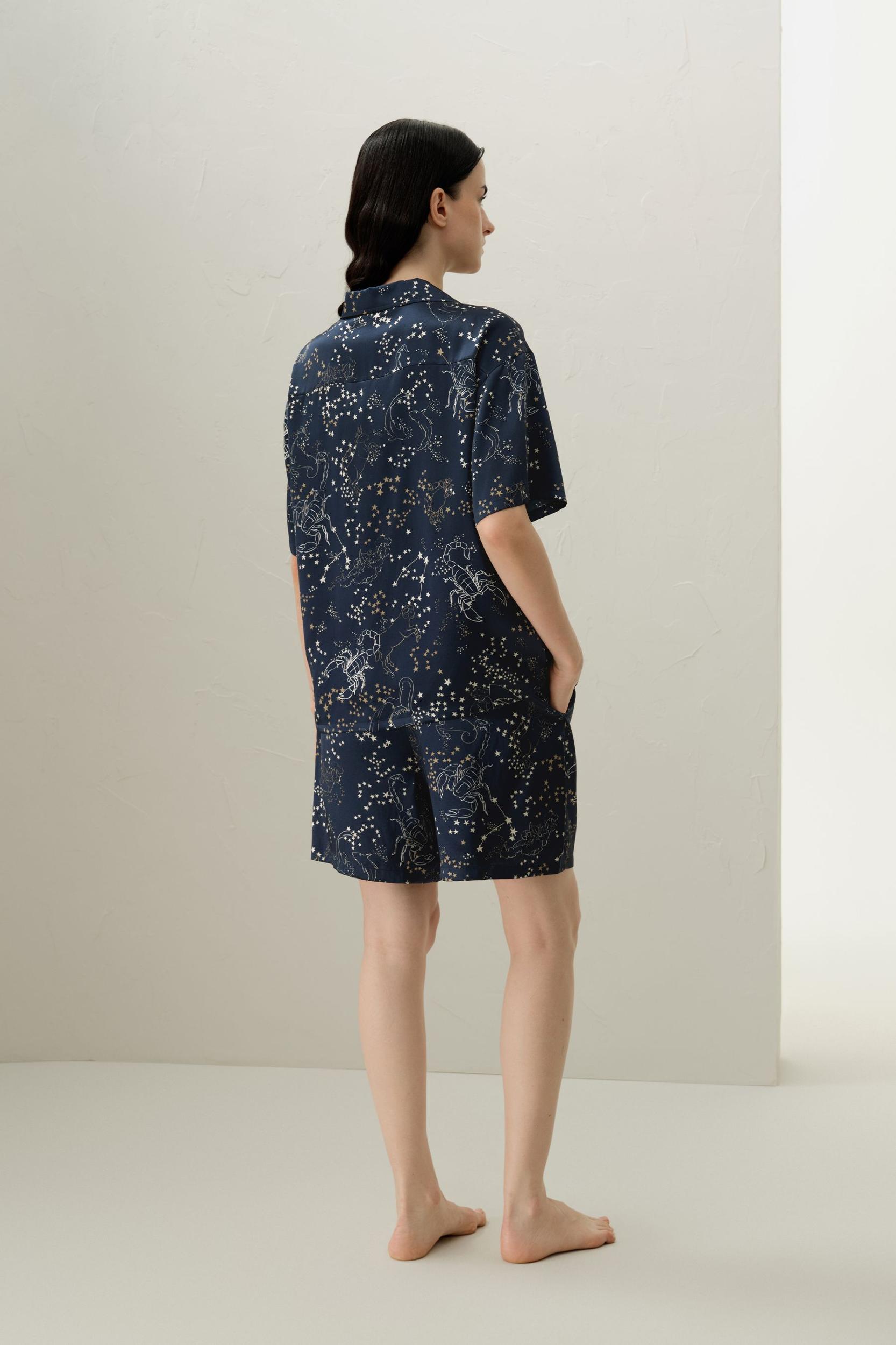 Scorpio Zodiac Short Sleeve Pajama Set Product Image