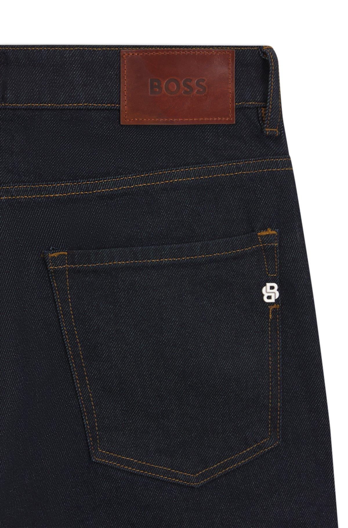 Delaware slim-fit jeans in dark-blue stretch denim Product Image