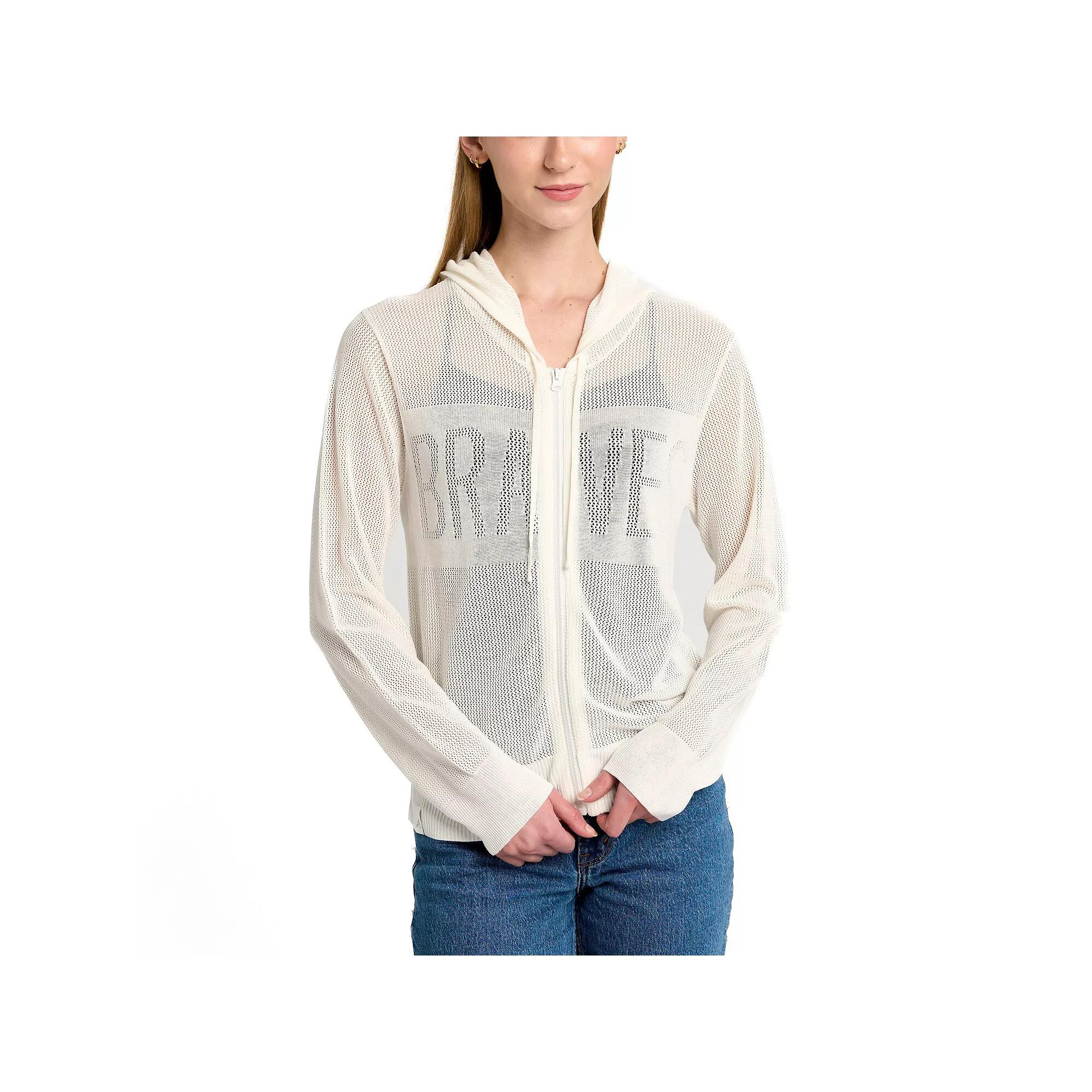 Women's Lusso Cream Atlanta Braves Summer Mesh Full-Zip Jacket,  Product Image