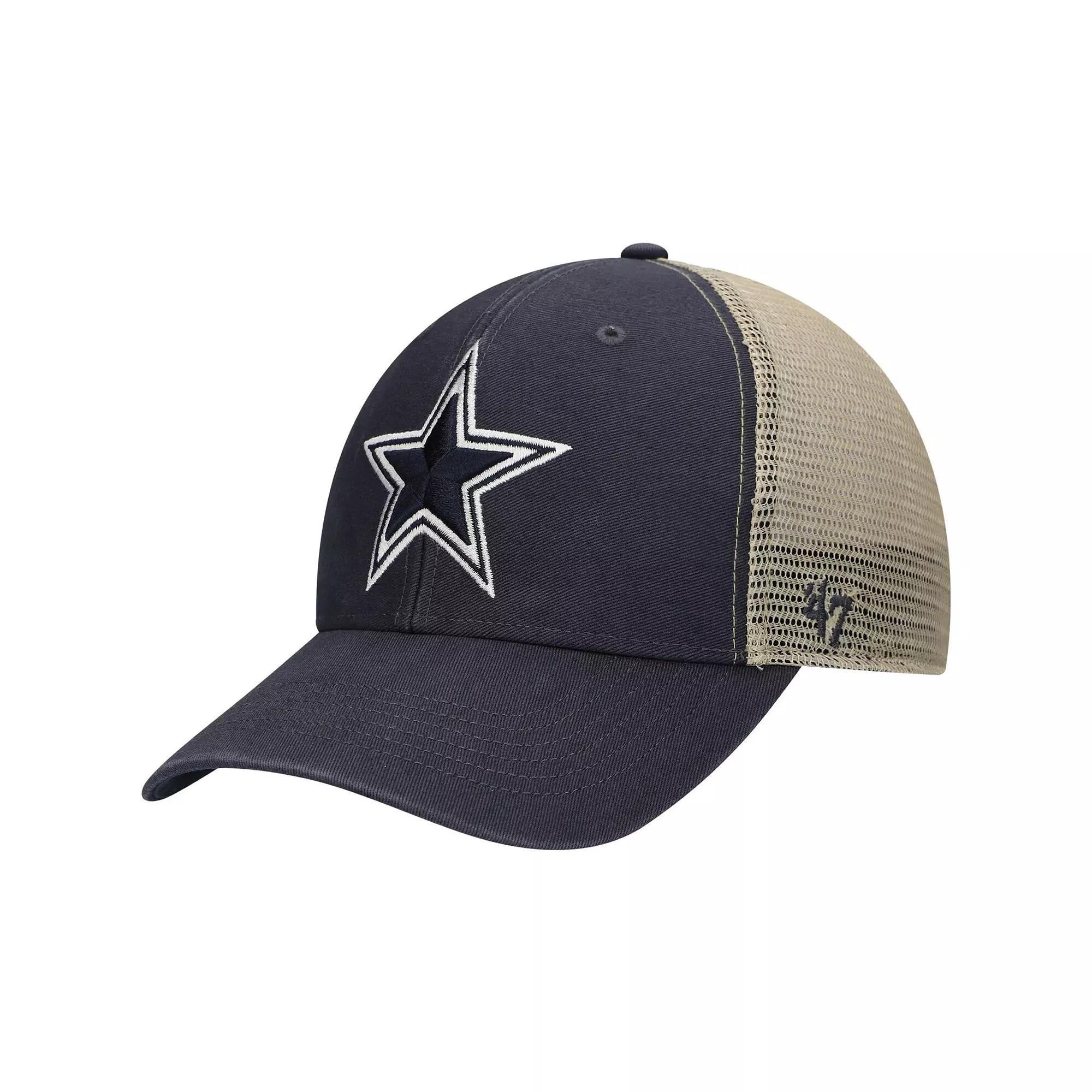 Men's '47 Navy Dallas Cowboys Flagship MVP Trucker Snapback Hat, Blue Product Image