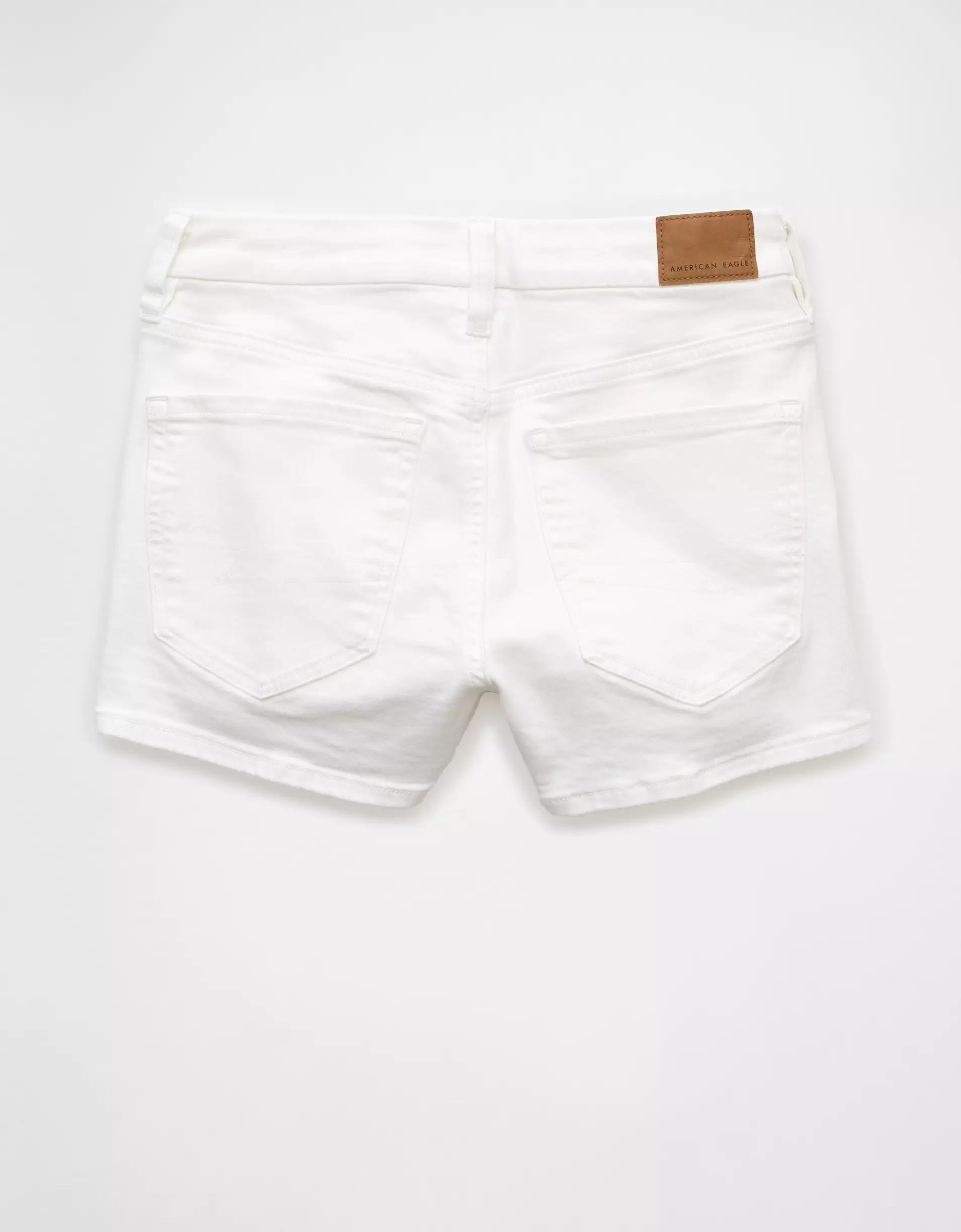 AE Next Level Curvy High-Waisted Denim Short Short Product Image
