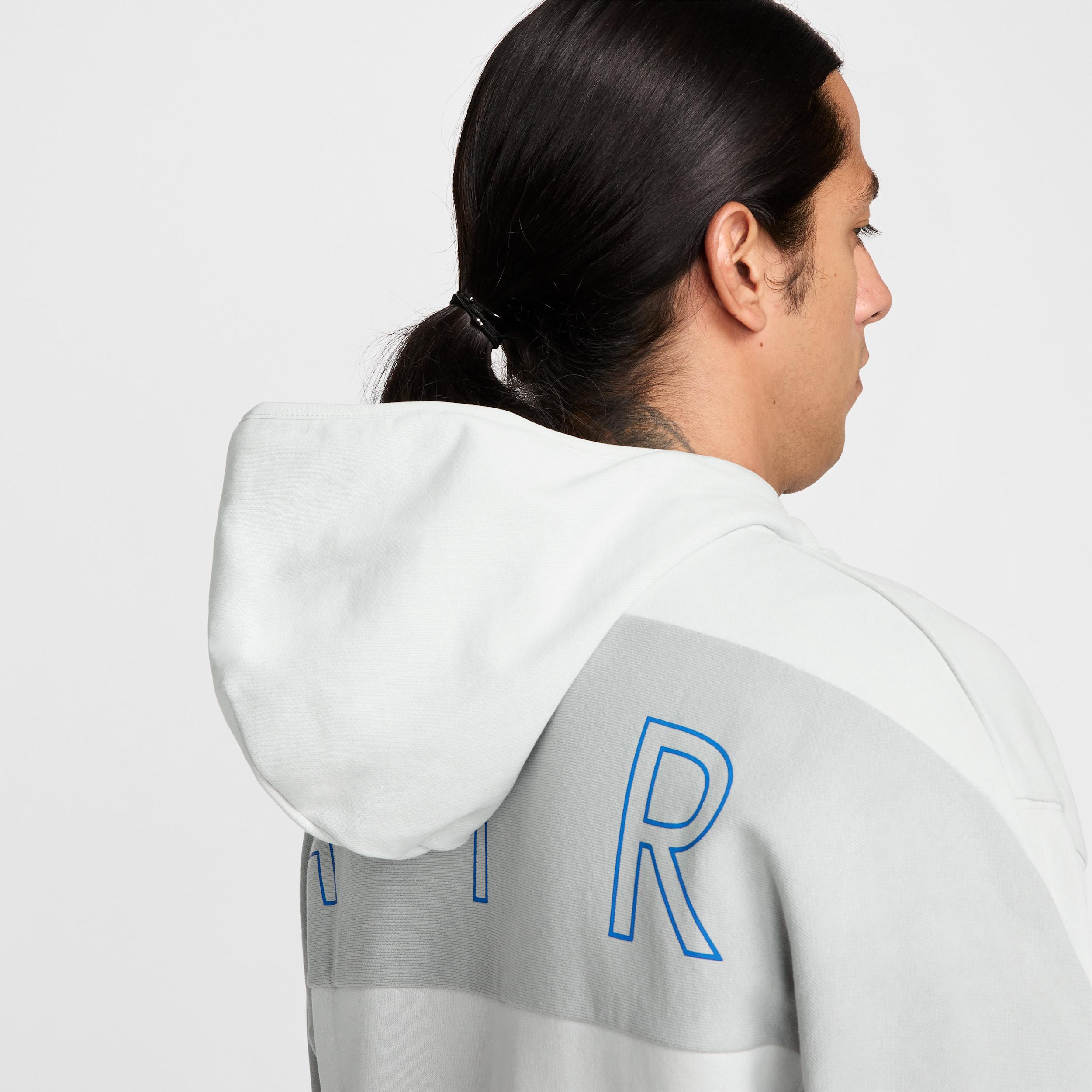 Nike Mens Nike Air Fleece Full Zip Hoodie BB - Mens Photon Dust/Light Smoke Grey Product Image