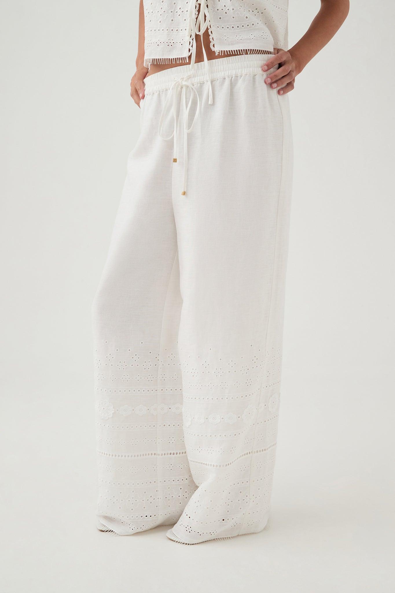 Cloud Embroidered Pant Product Image