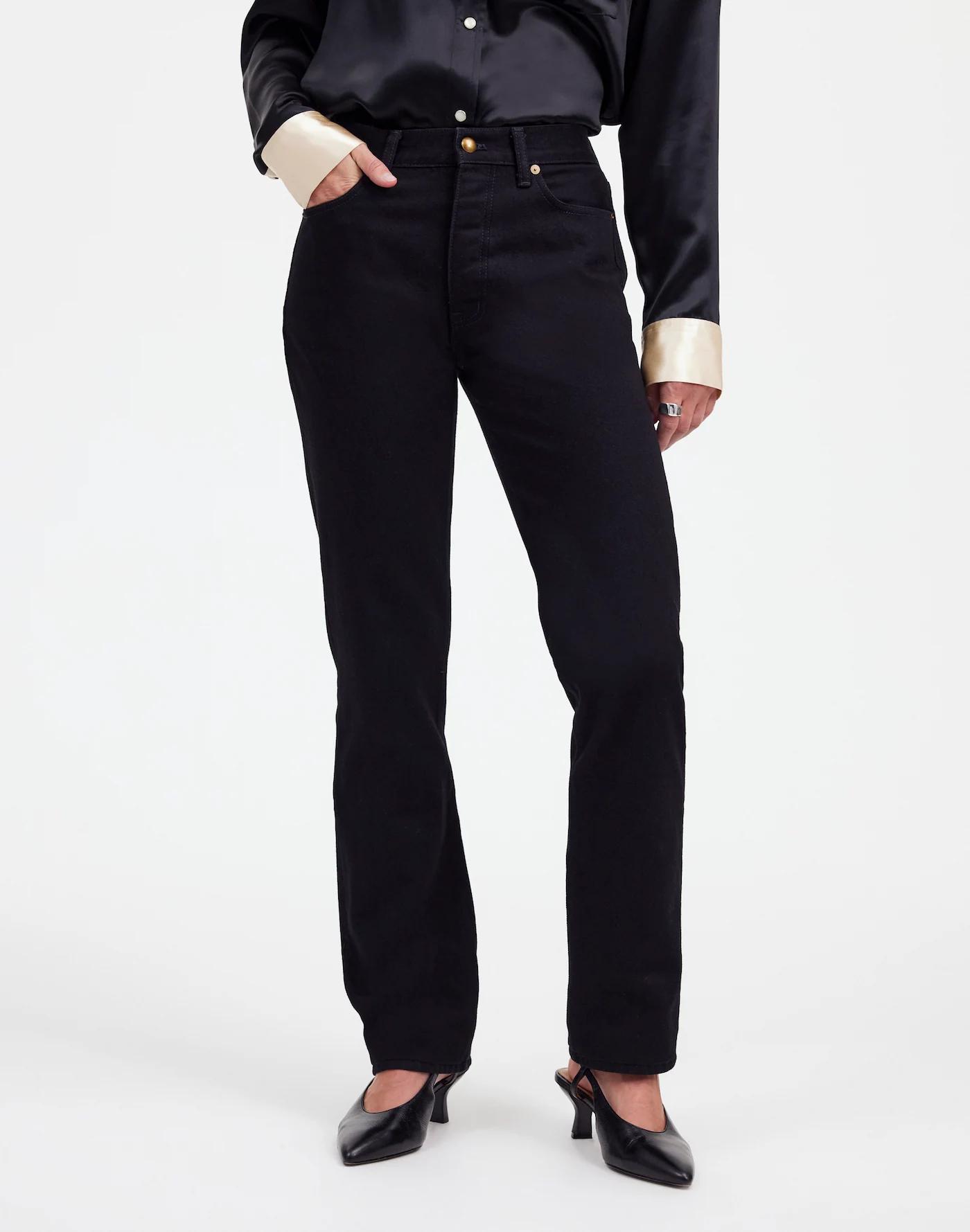Alexa Chung for Madewell High-Rise Straight Jean in Outridge Wash Product Image