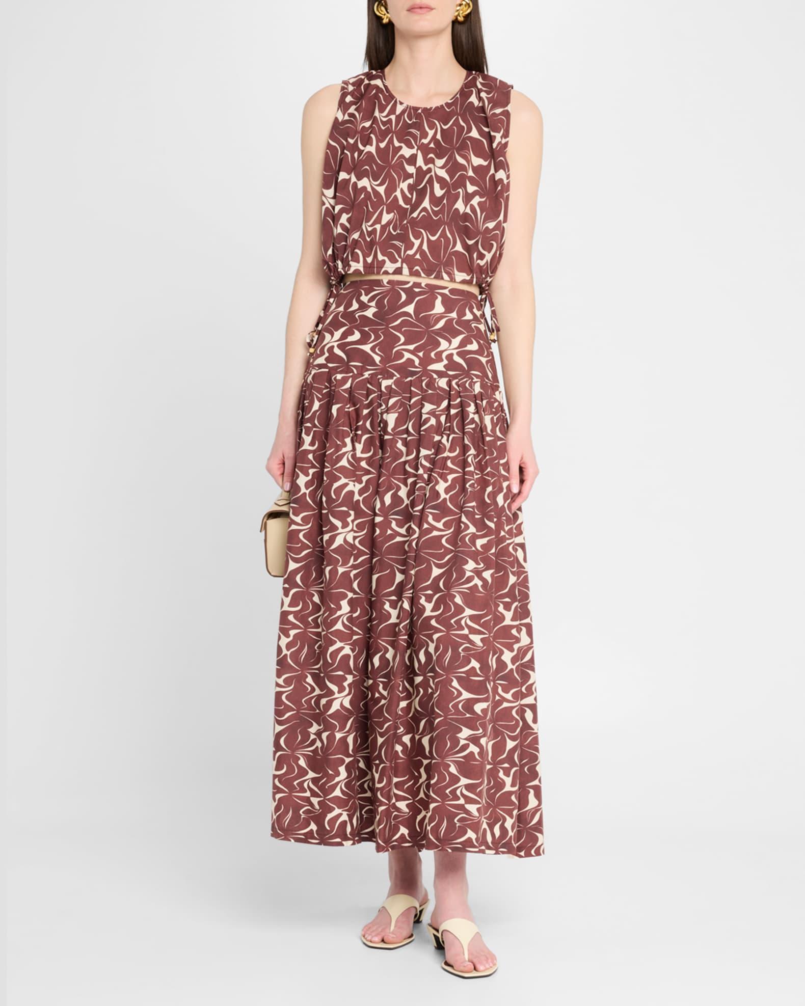 Callas Abstract-Print Crop Top Product Image