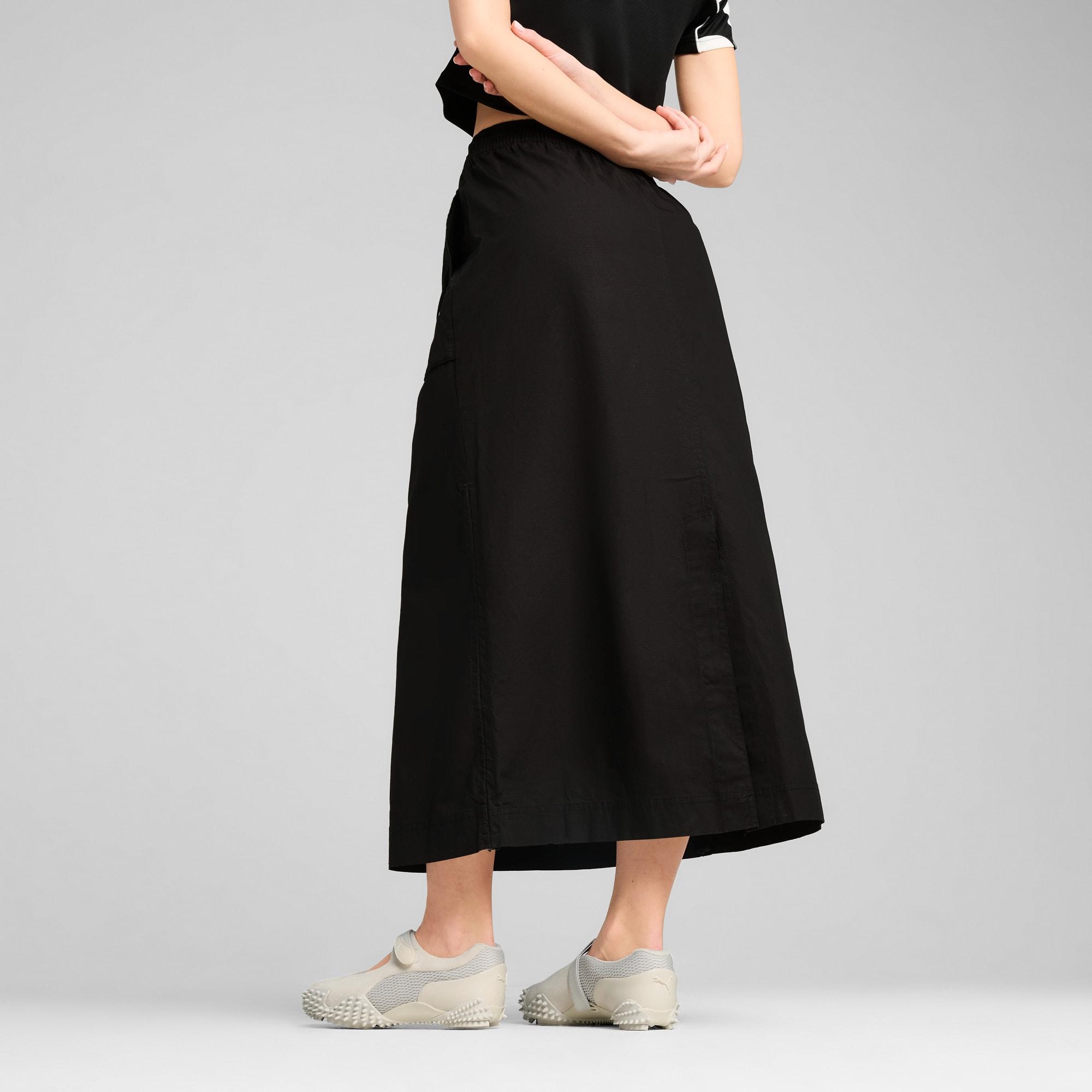 FUTURE ARCHIVE Women's Zip-Off Maxi Woven Skirt Product Image