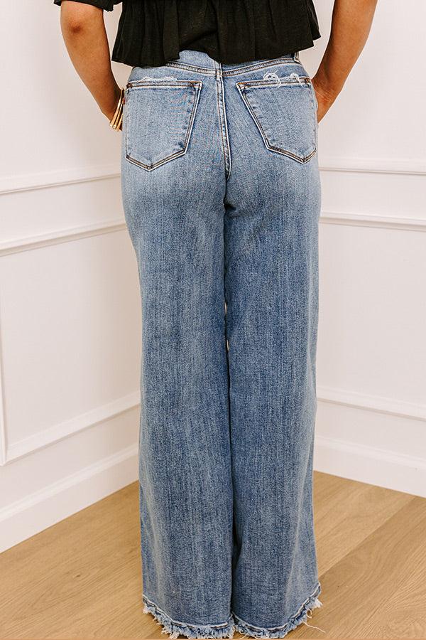 JUDY BLUE Cora High Waist Wide Leg Jean Product Image