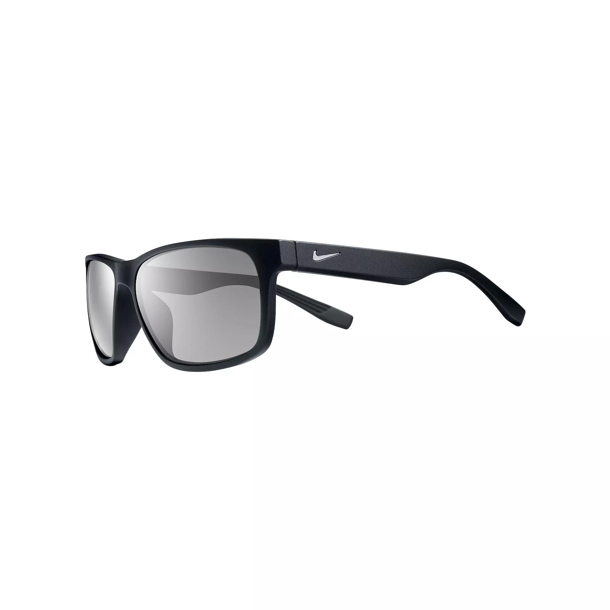 Men's Nike Cruiser Rectangular Sunglasses, Silver Flash Product Image