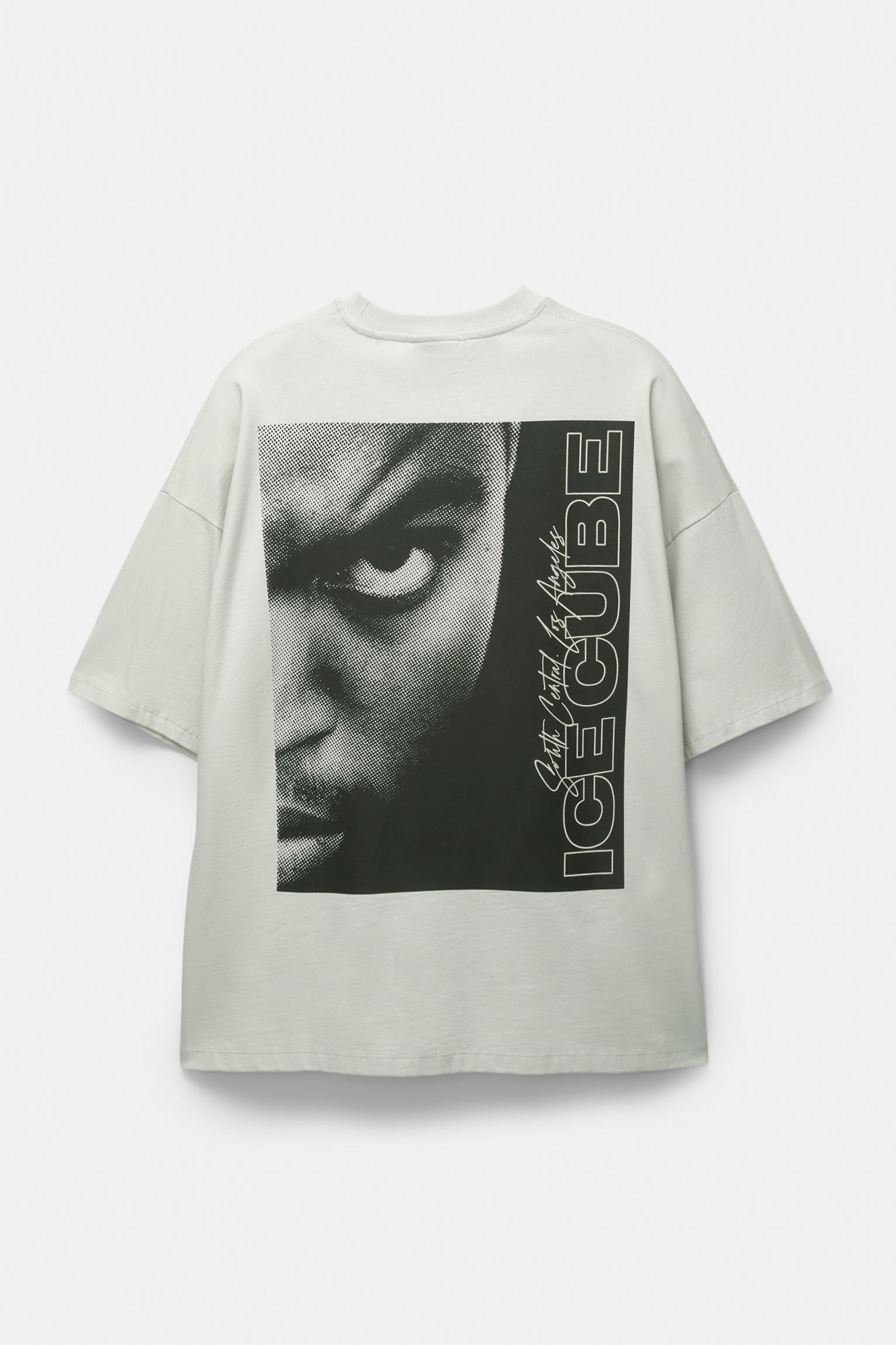 “Ice Cube” graphic white T-shirt Product Image