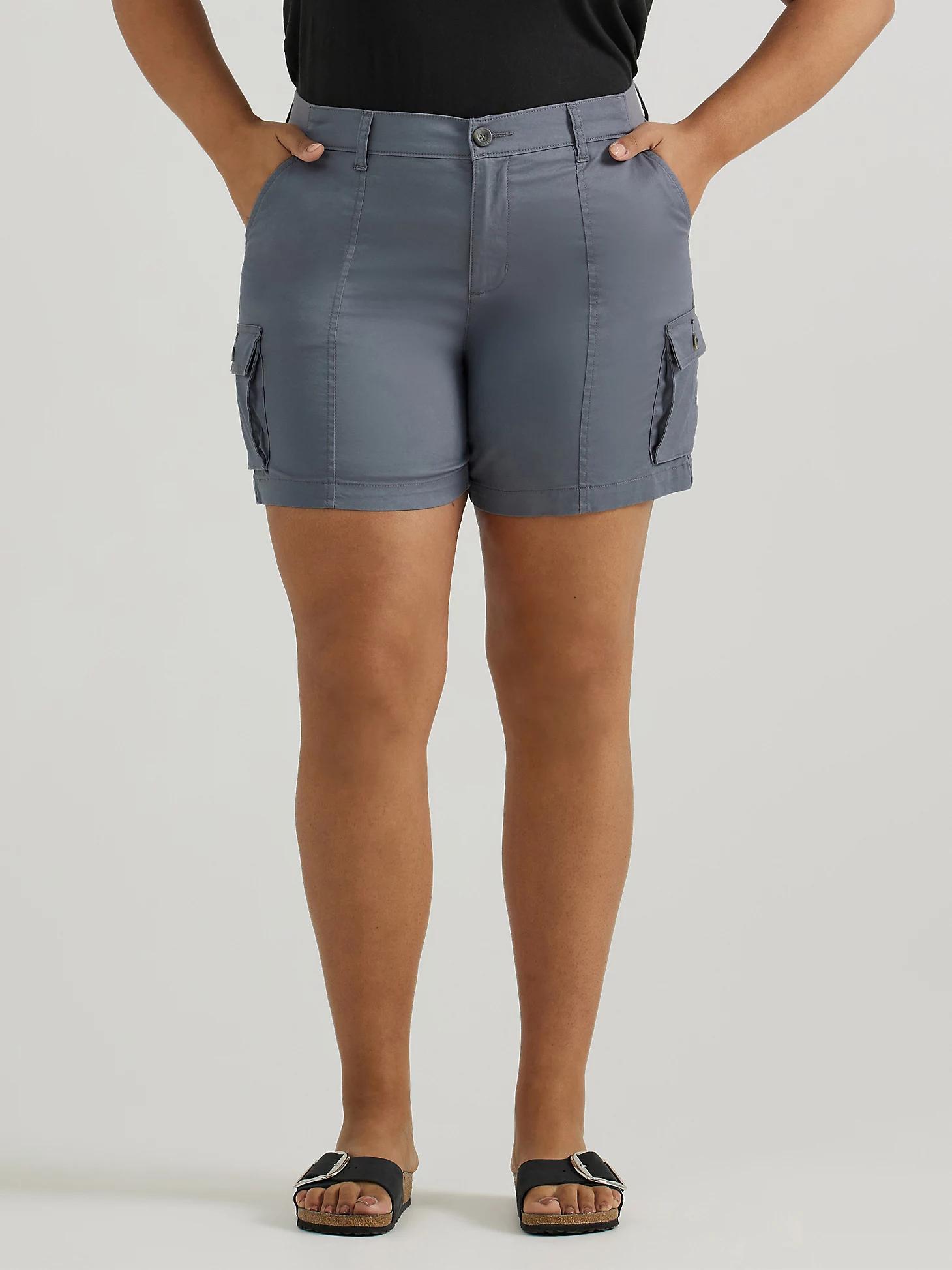Women's Ultra Lux Comfort with Flex-to-Go Relaxed Fit Cargo Short (Plus) | Women's Shorts | Lee® Product Image