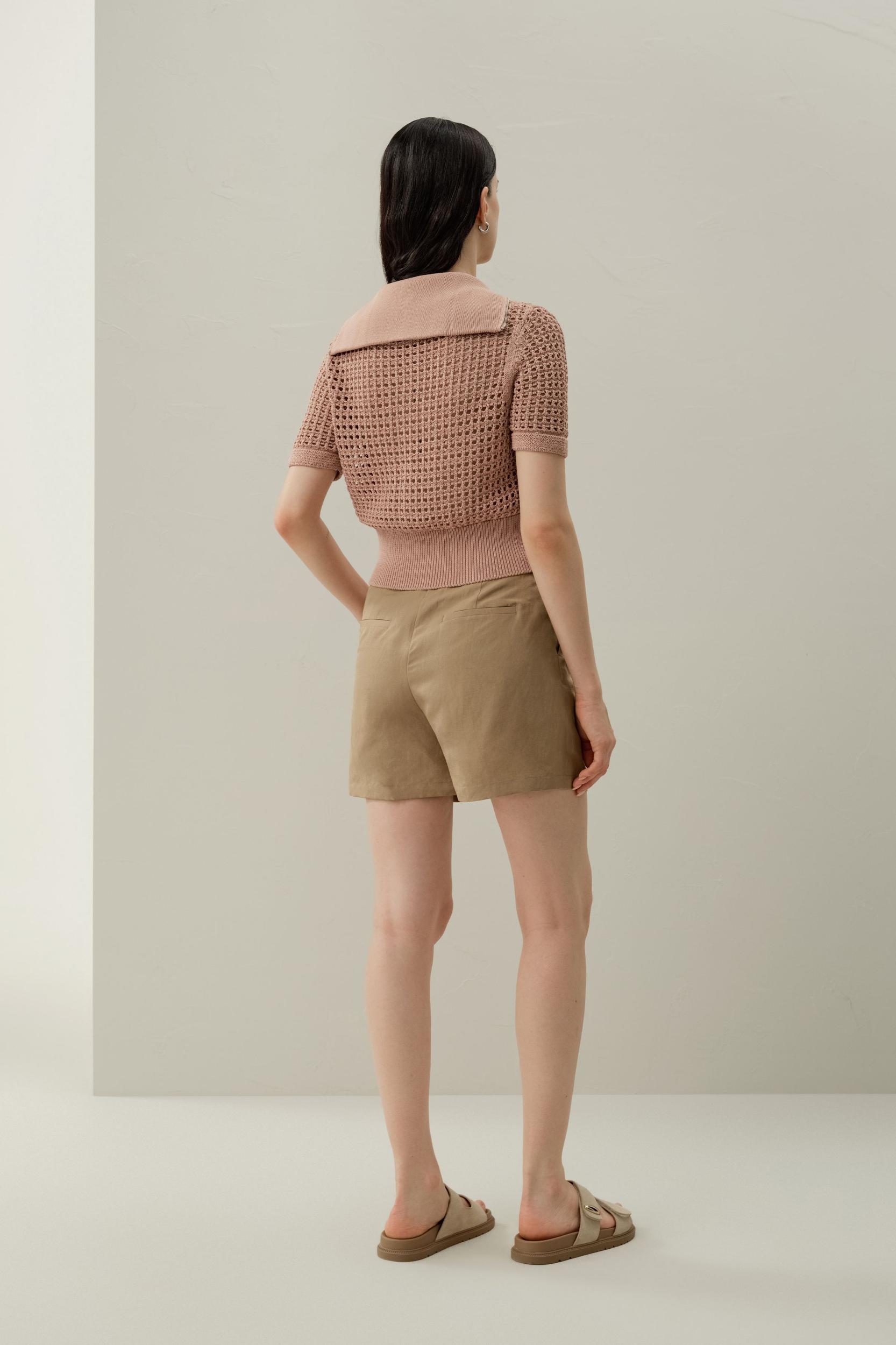 Toscana Pointelle Knit Double-Zip Cardigan Product Image