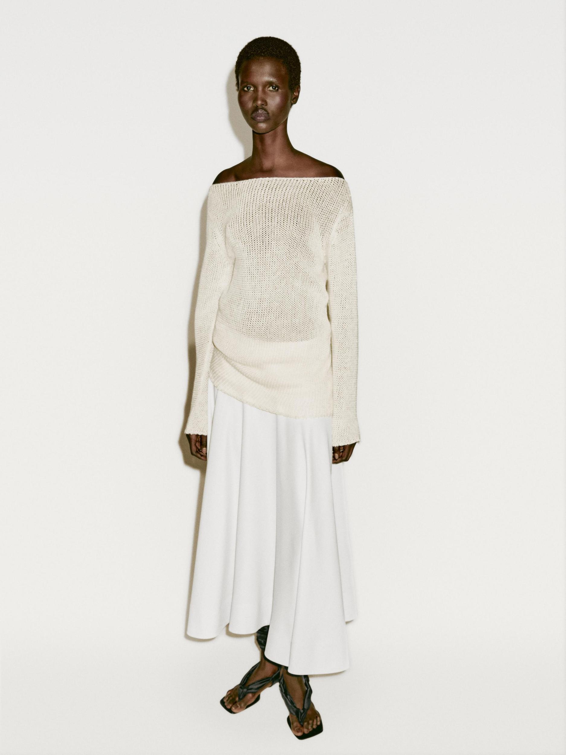 Flowing midi skirt with corset belt detail - Limited Edition Product Image