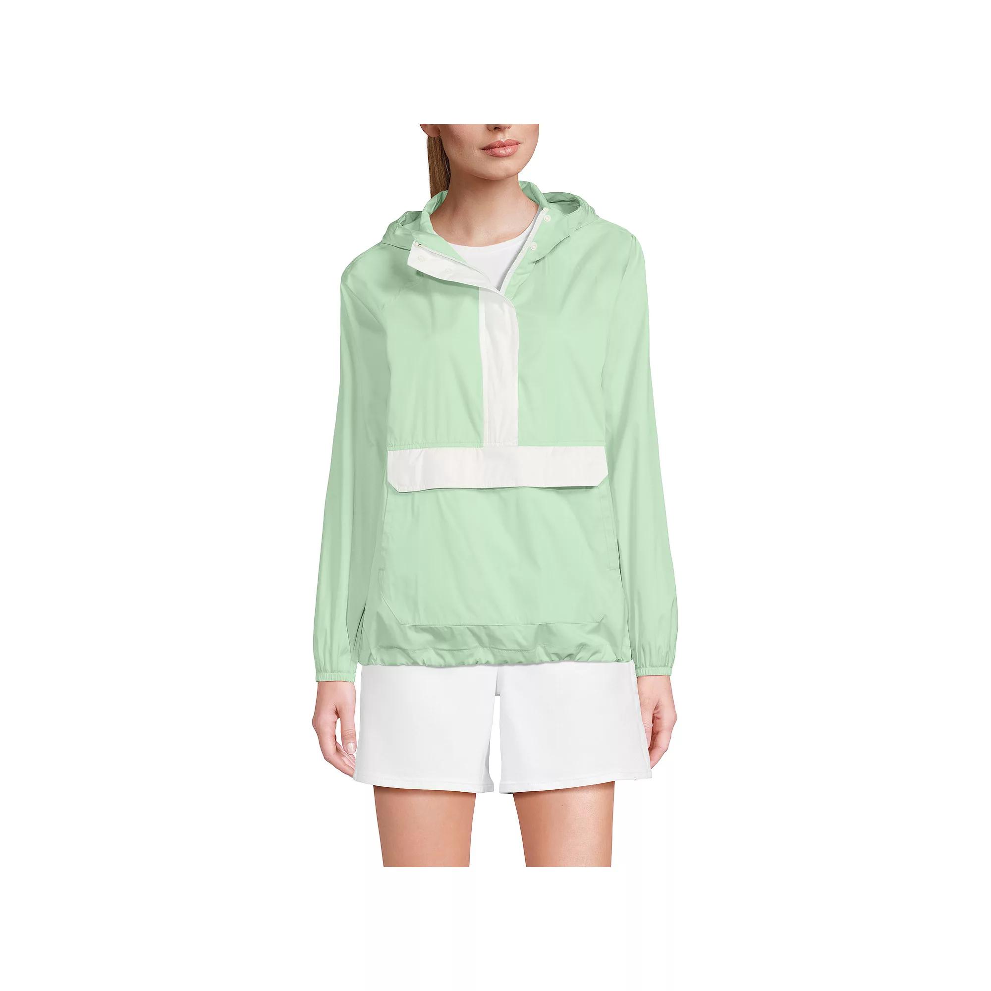 Women's Lands' End Packable Anorak Windbreaker,  Product Image