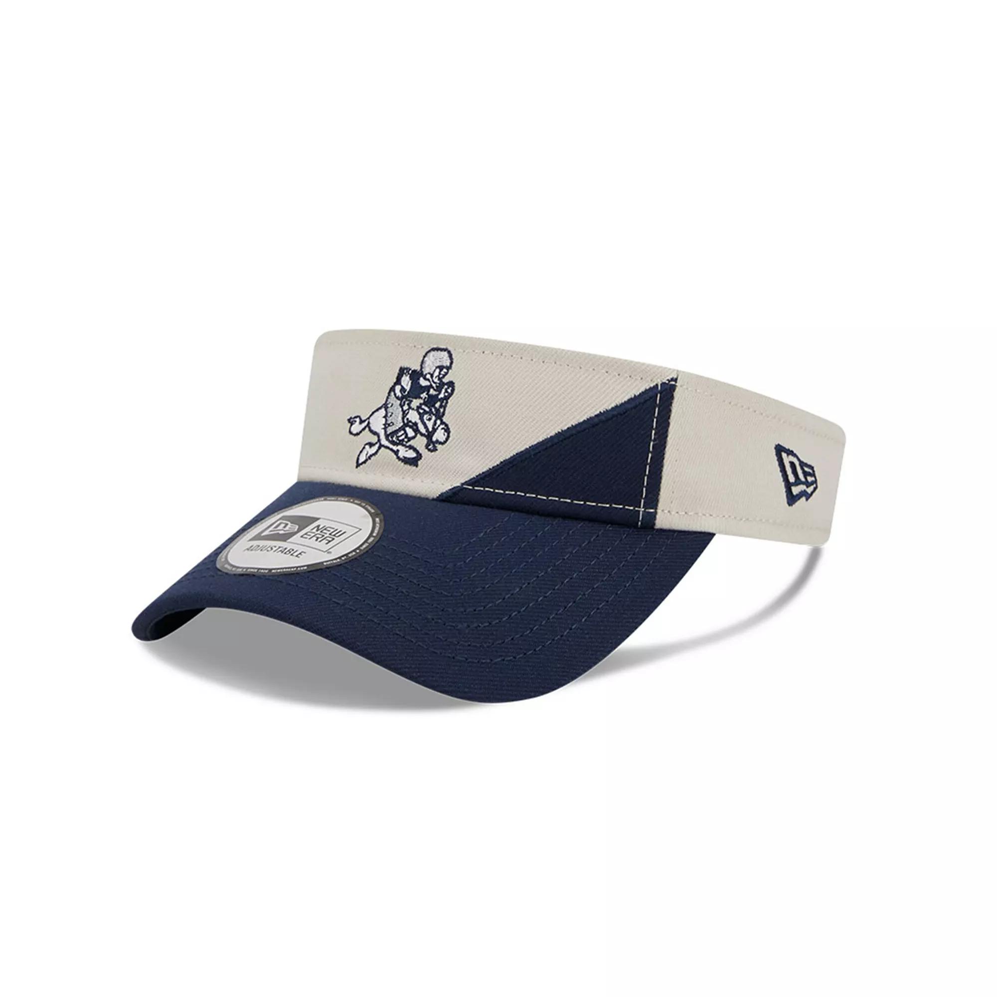 Men's New Era Cream/Navy Dallas Cowboys 2023 Sideline Historic Adjustable Visor, Beige Product Image
