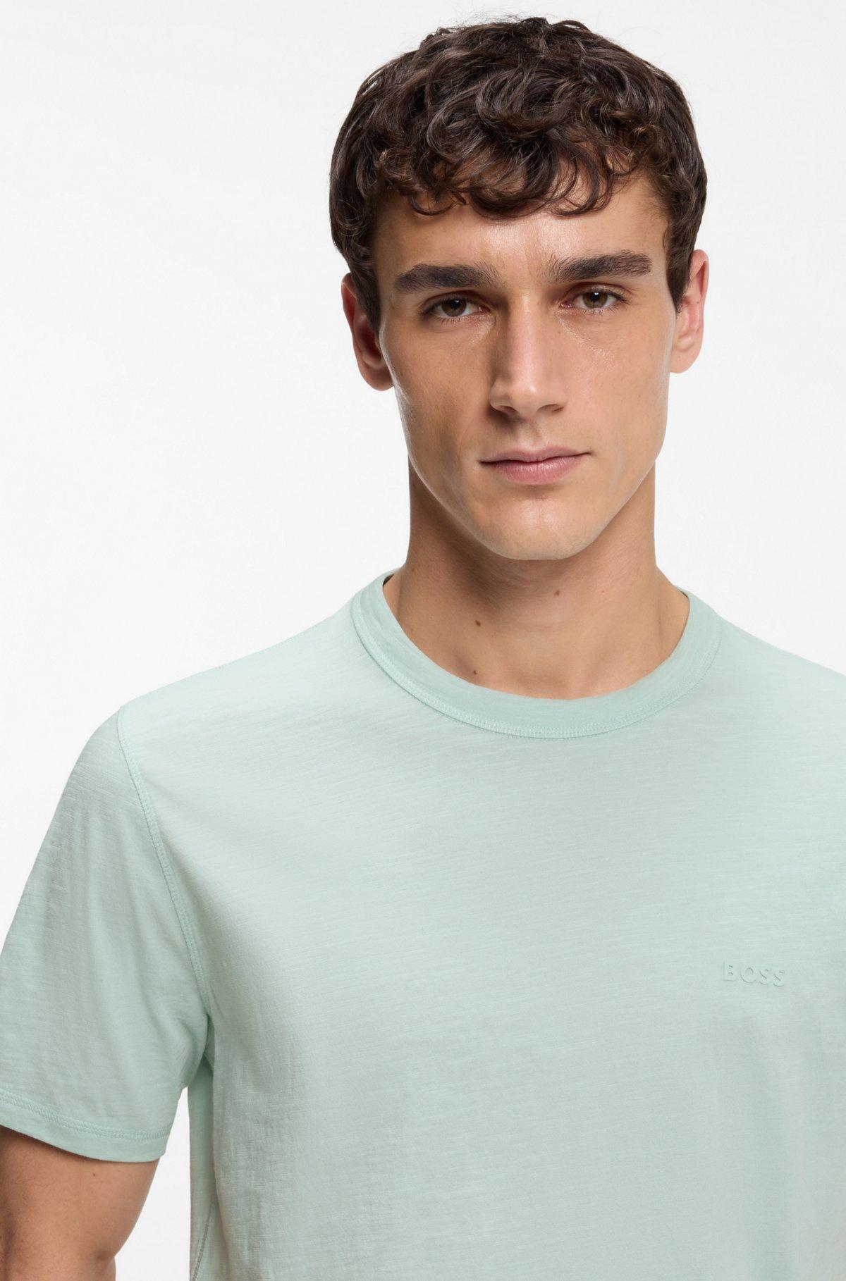 Cotton jersey T-shirt with logo detail Product Image
