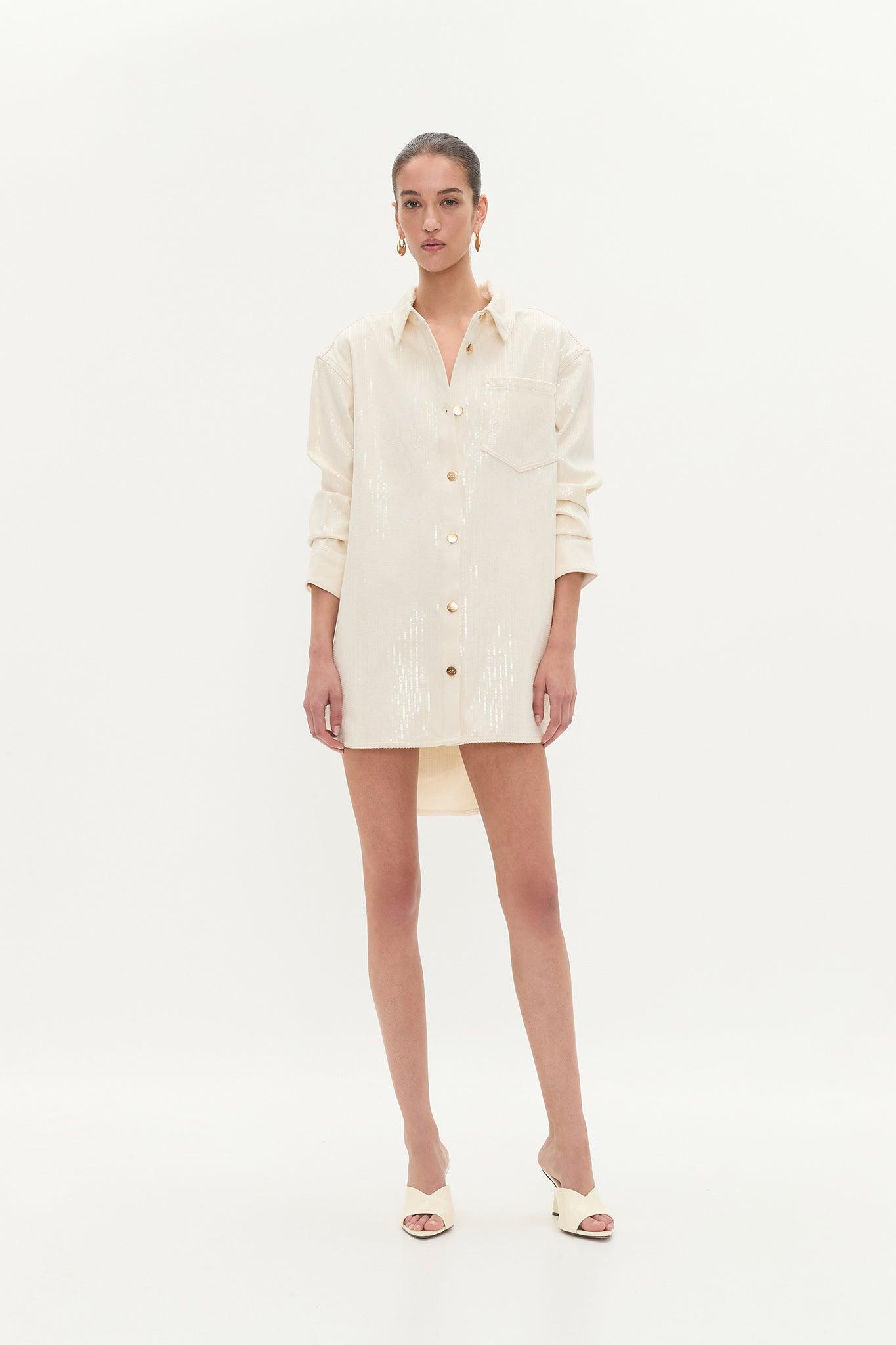 Reflect Denim Shirt Dress Product Image