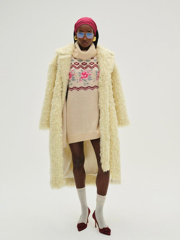 Ski Lodge Oversized Sweater — Cream Product Image