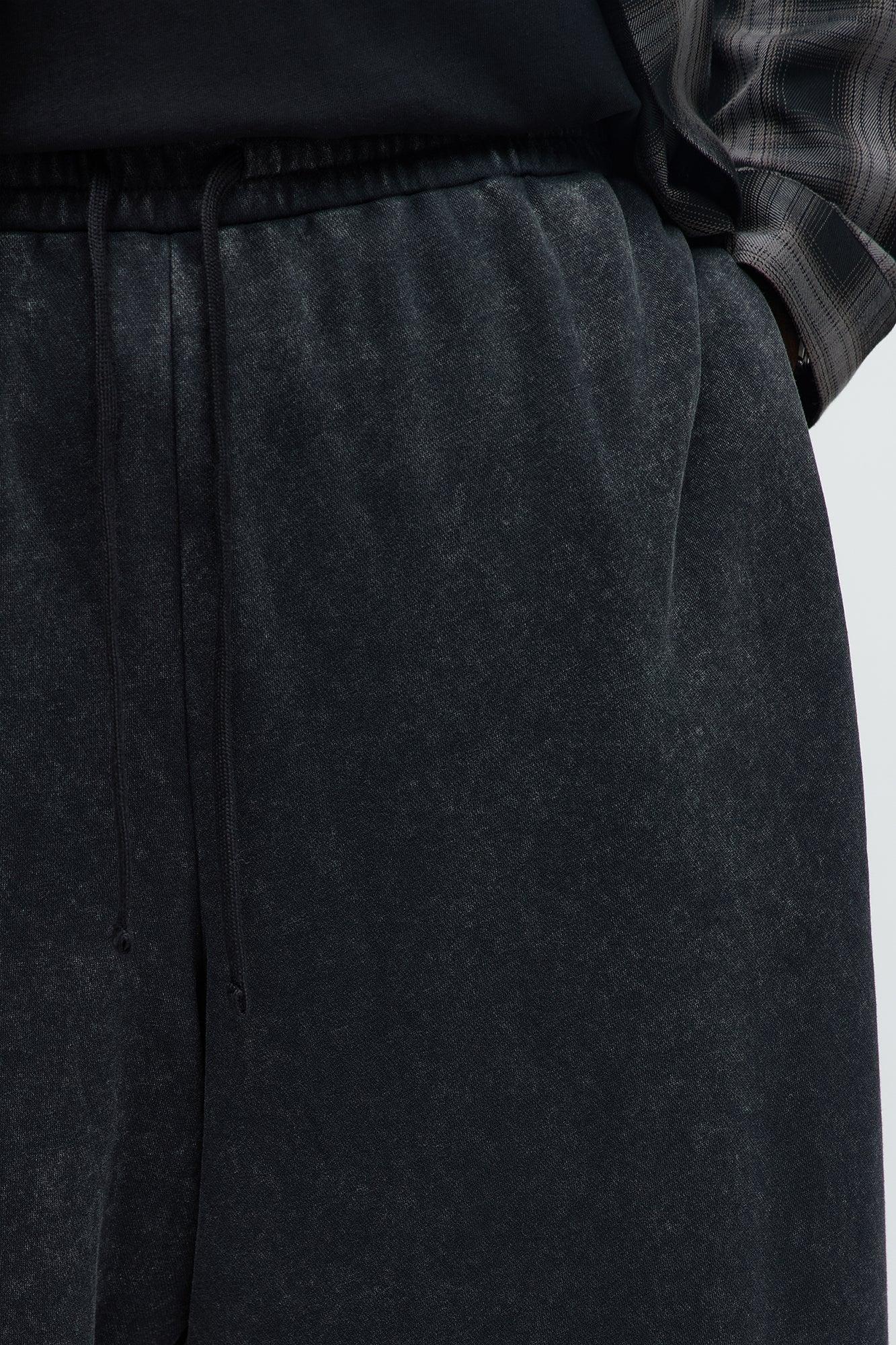 Tyson Baggy Washed Pants - Black Wash Male Product Image