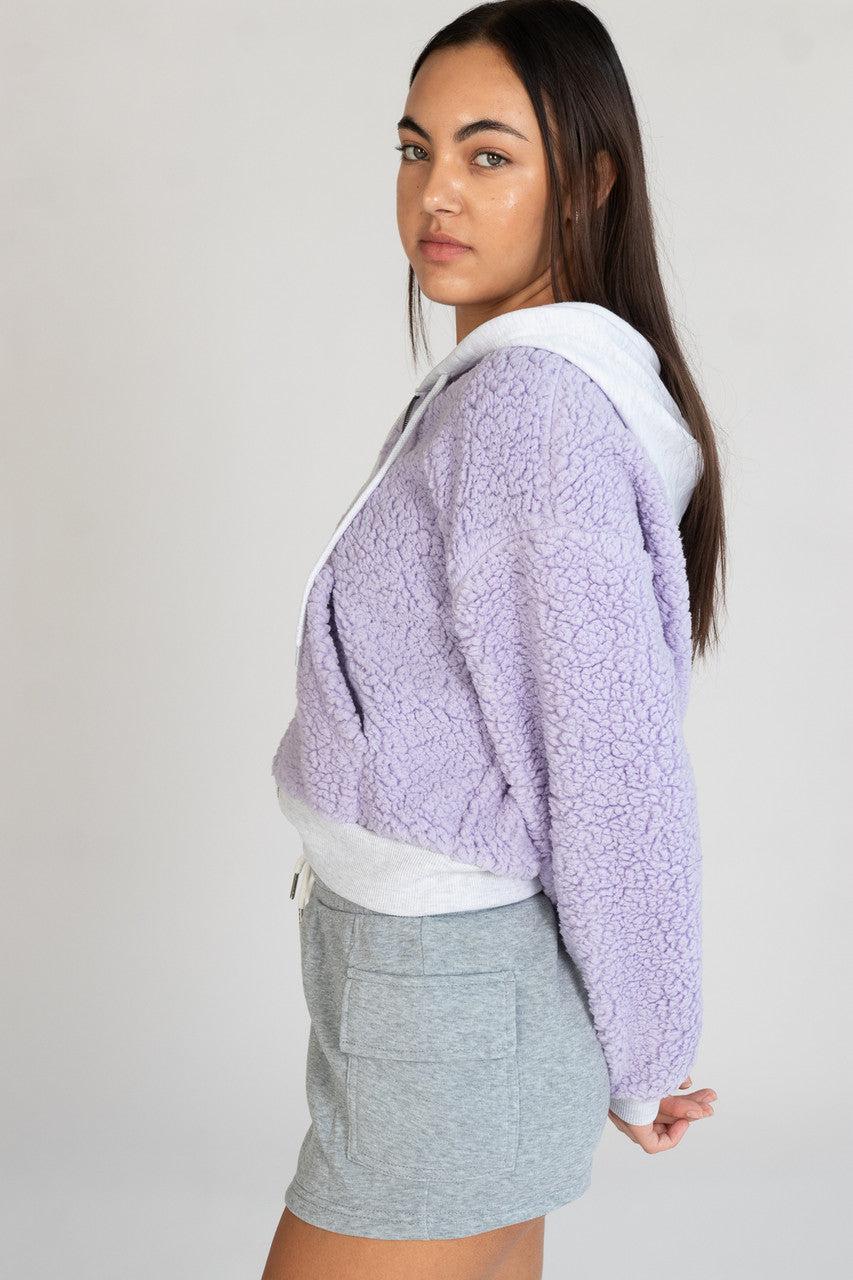 Sherpa Contrast Hoodie Product Image