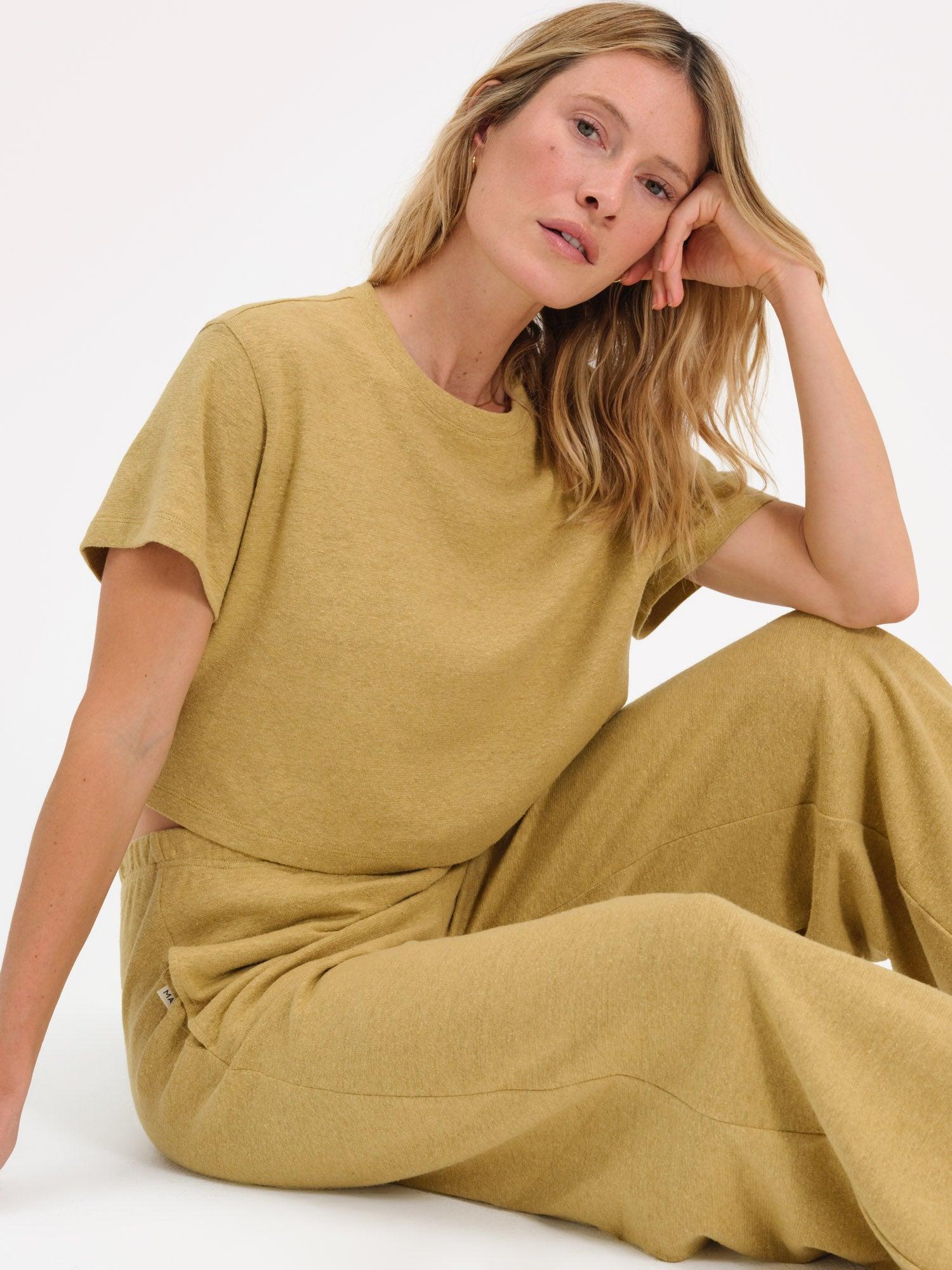 Regenerative Hemp Relaxed Crop Tee Female Product Image