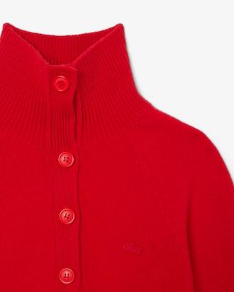 Carded Wool High Neck Sweater Product Image