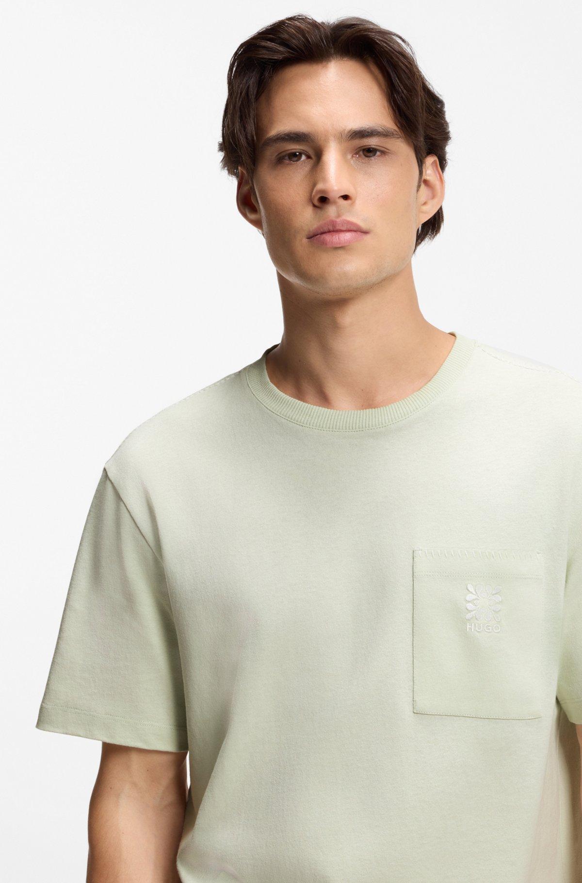 Cotton-jersey T-shirt with embroidered logo Product Image