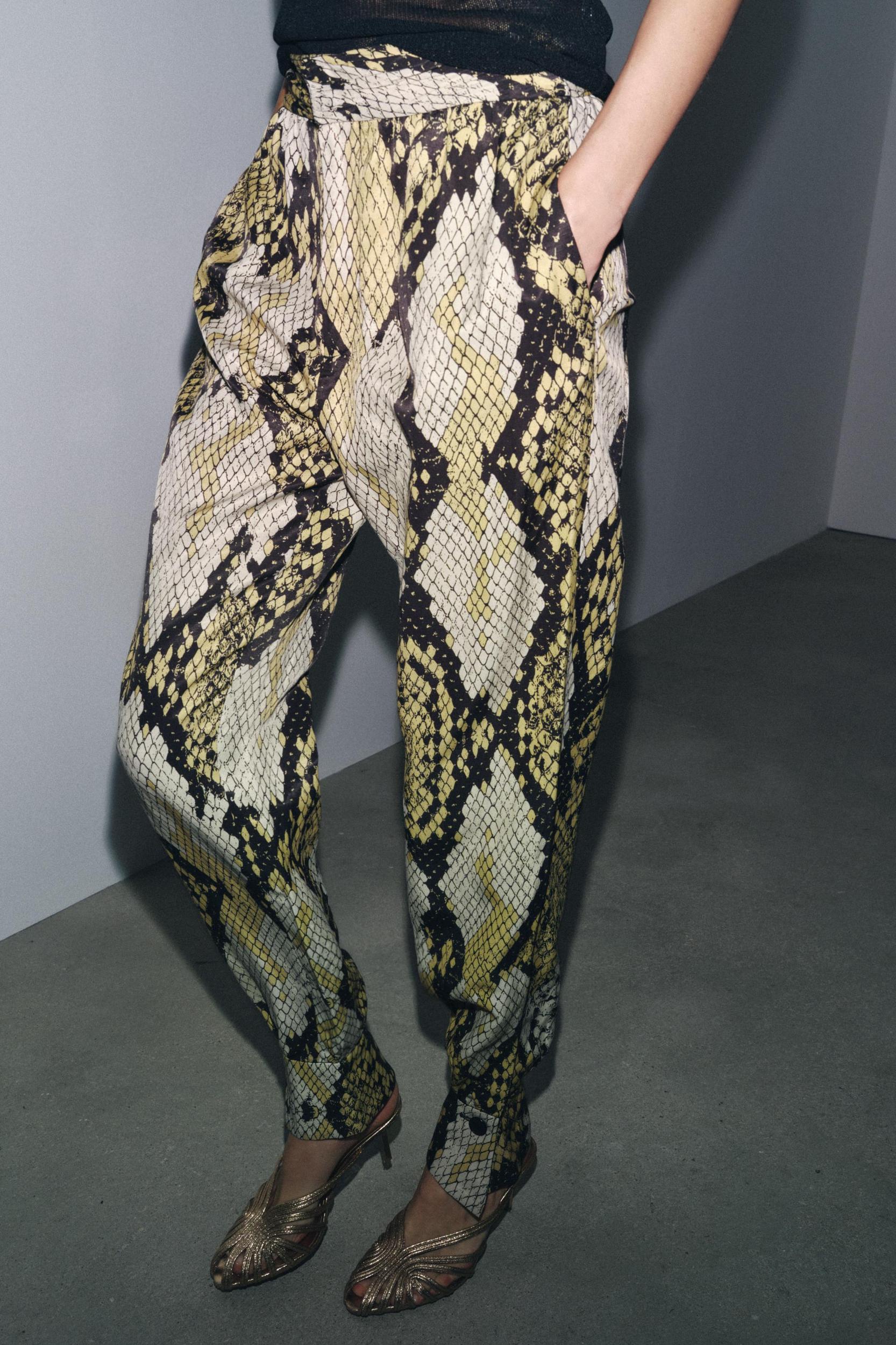 ZW COLLECTION ANIMAL PRINT PANTS Product Image