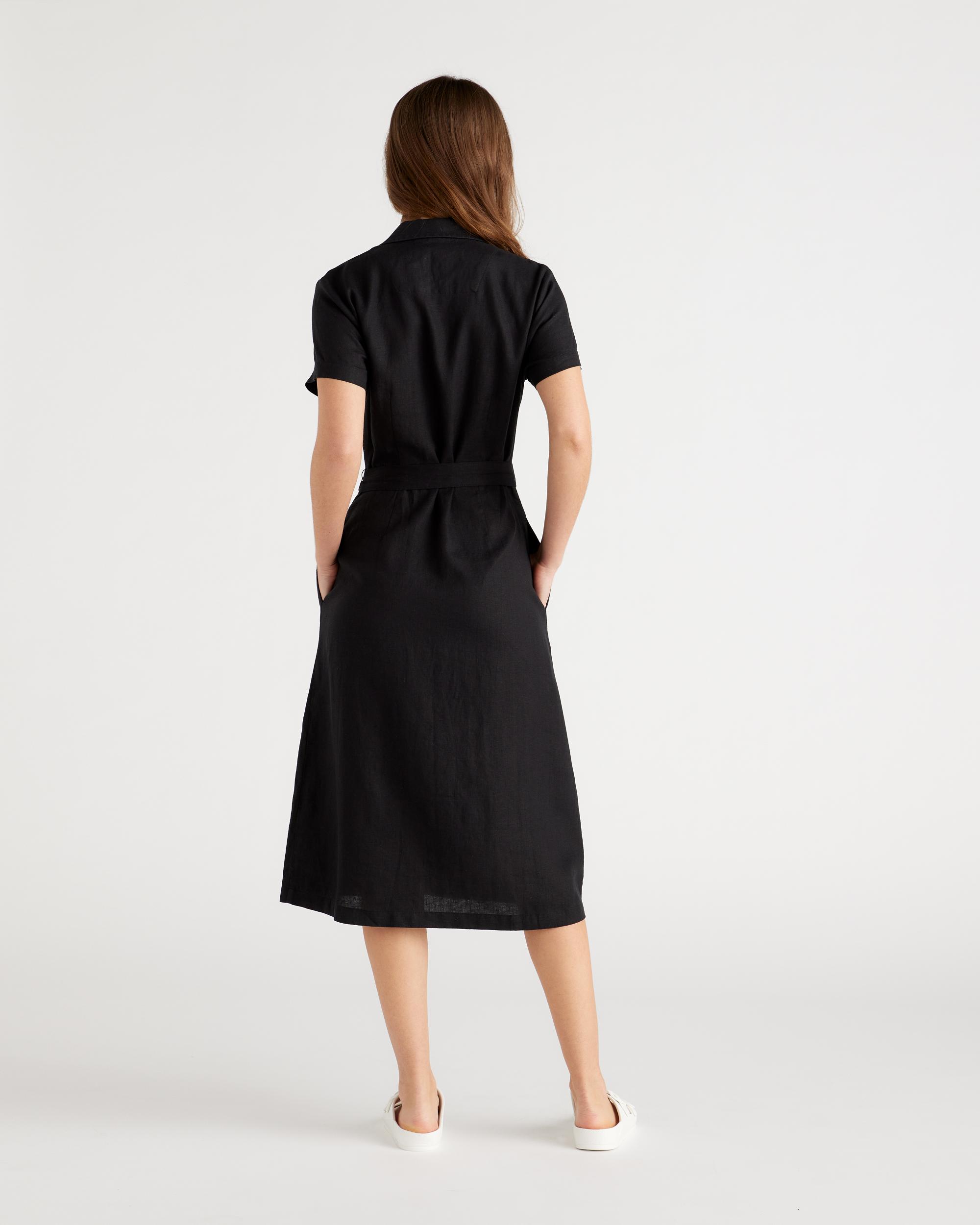 Quince | Women's Short Sleeve Dress Size XL, Linen Product Image