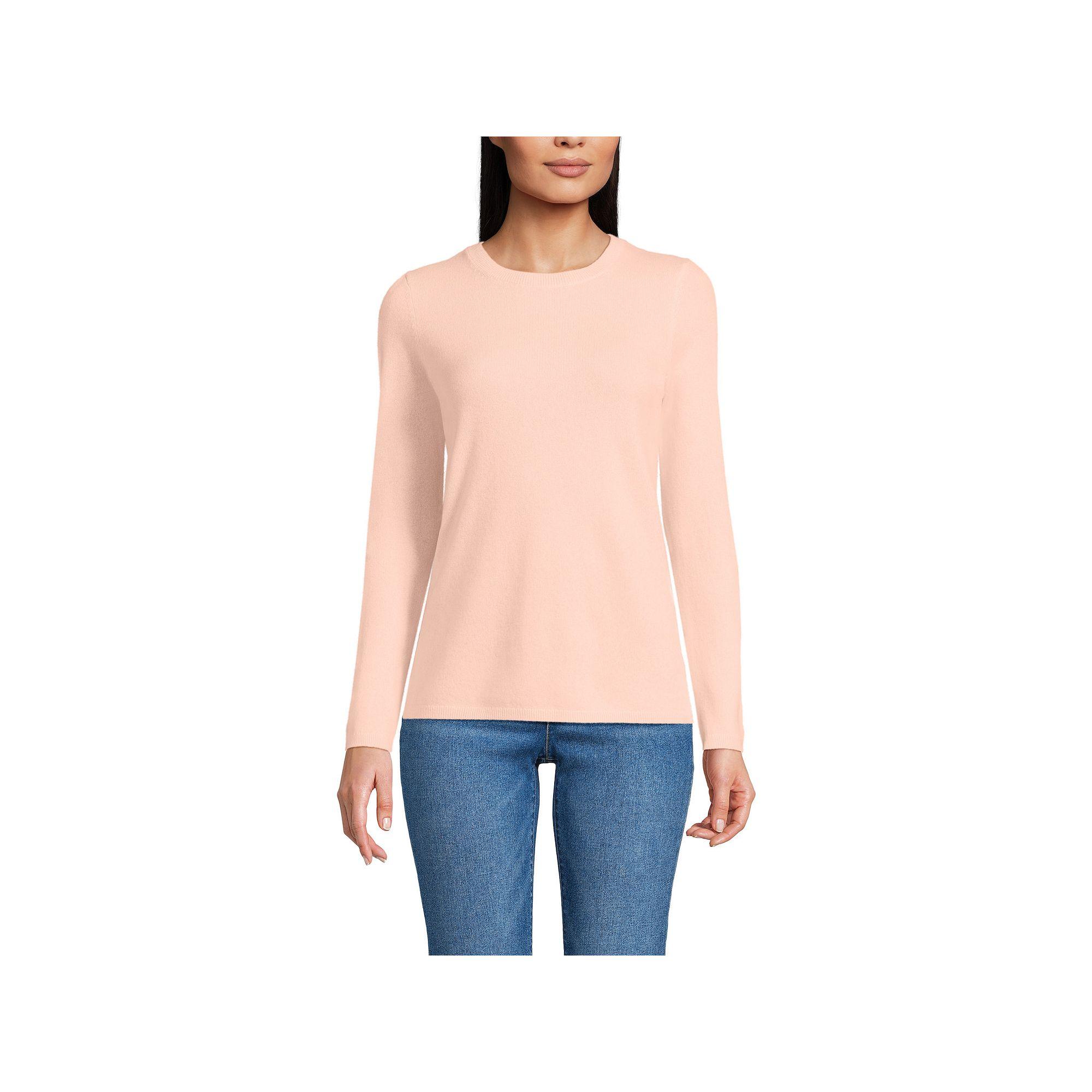 Women's Lands' End Crewneck Cashmere Sweater,  Product Image