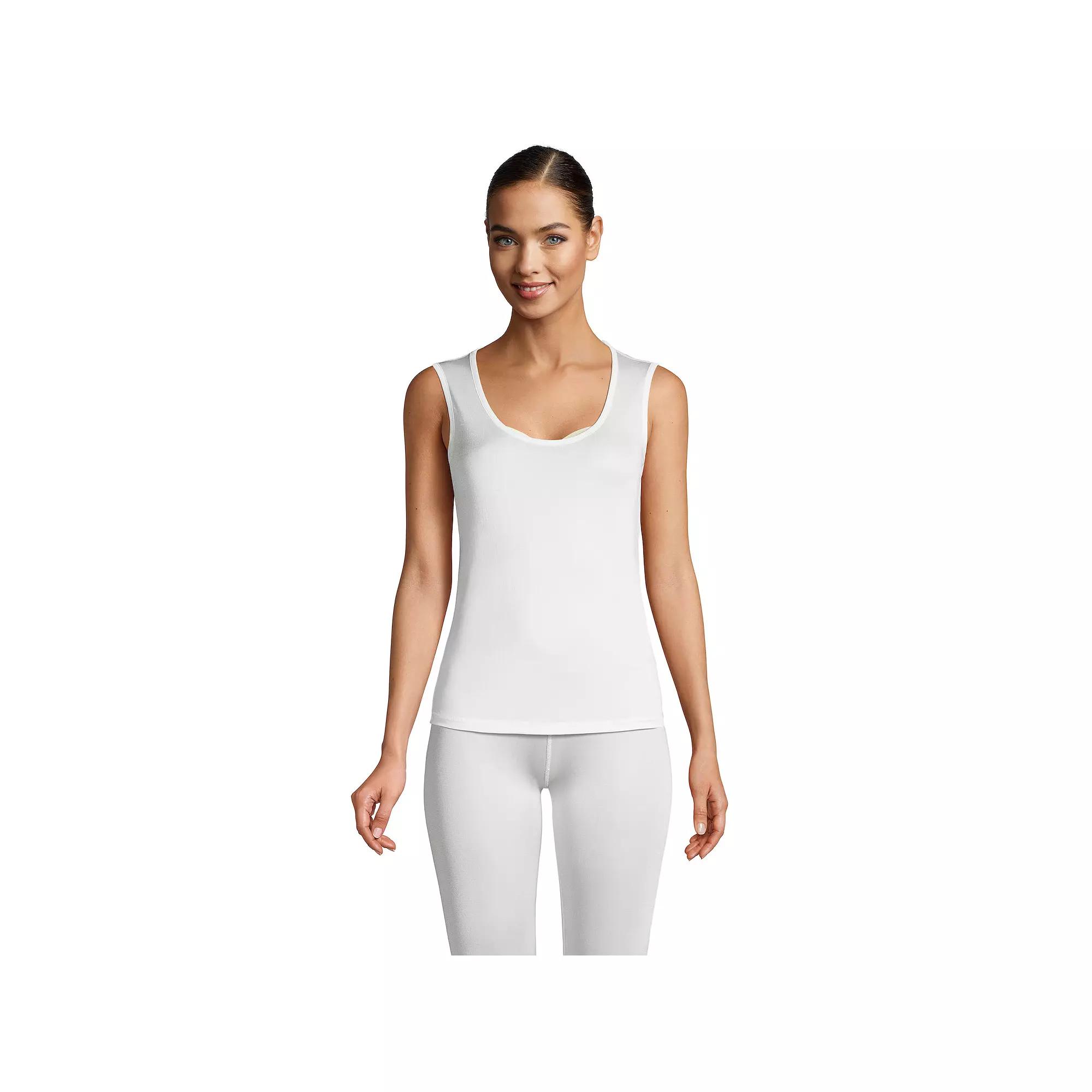Women's Lands' End Silk Interlock Tank Undershirt,  Product Image
