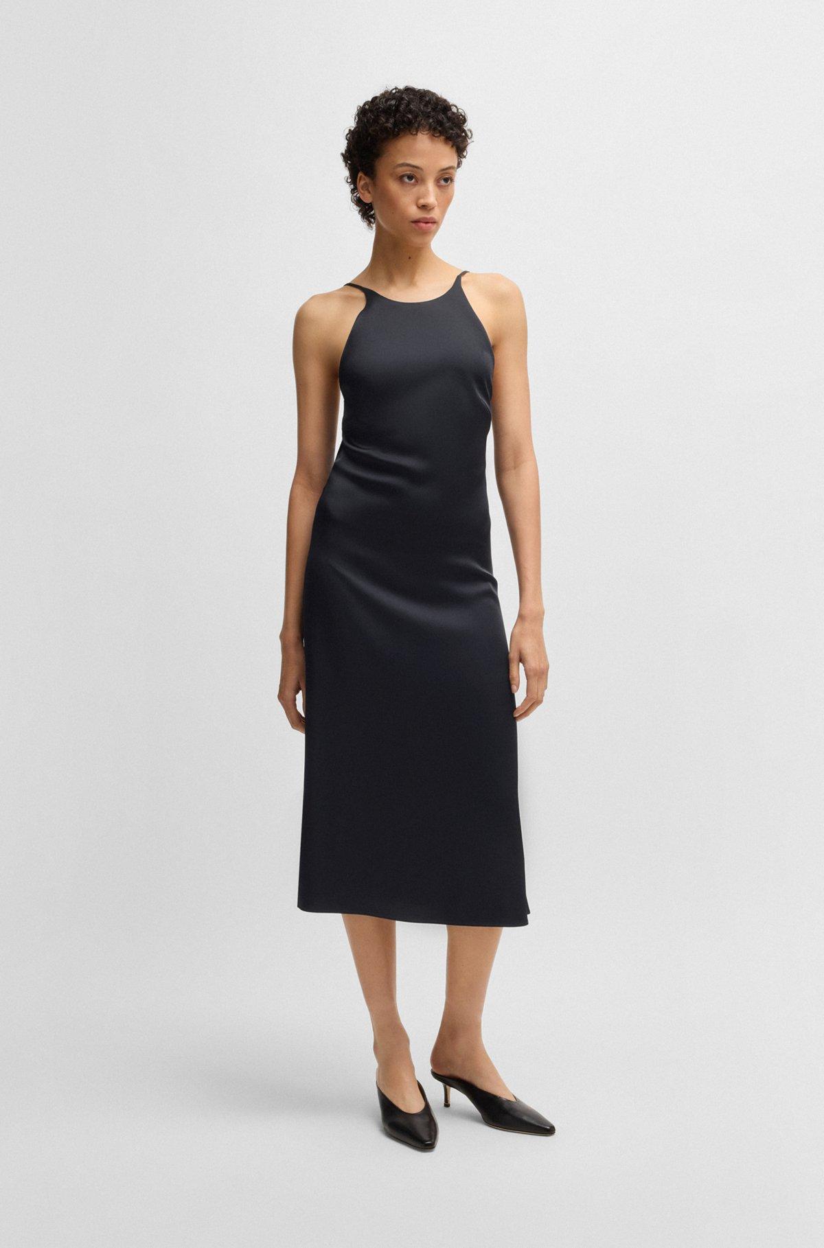 Twill dress with high neckline Product Image